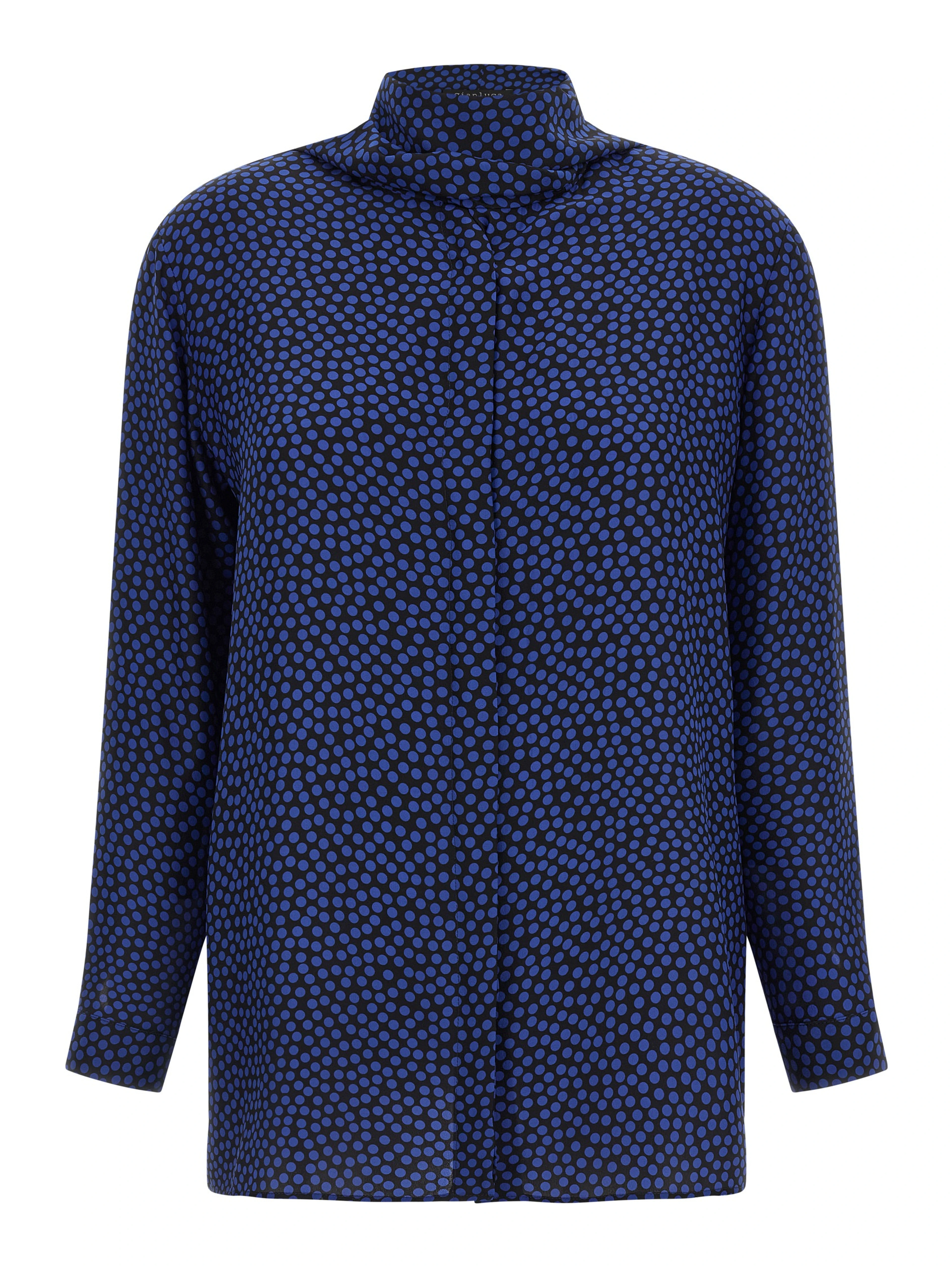Blue Silk Blouse