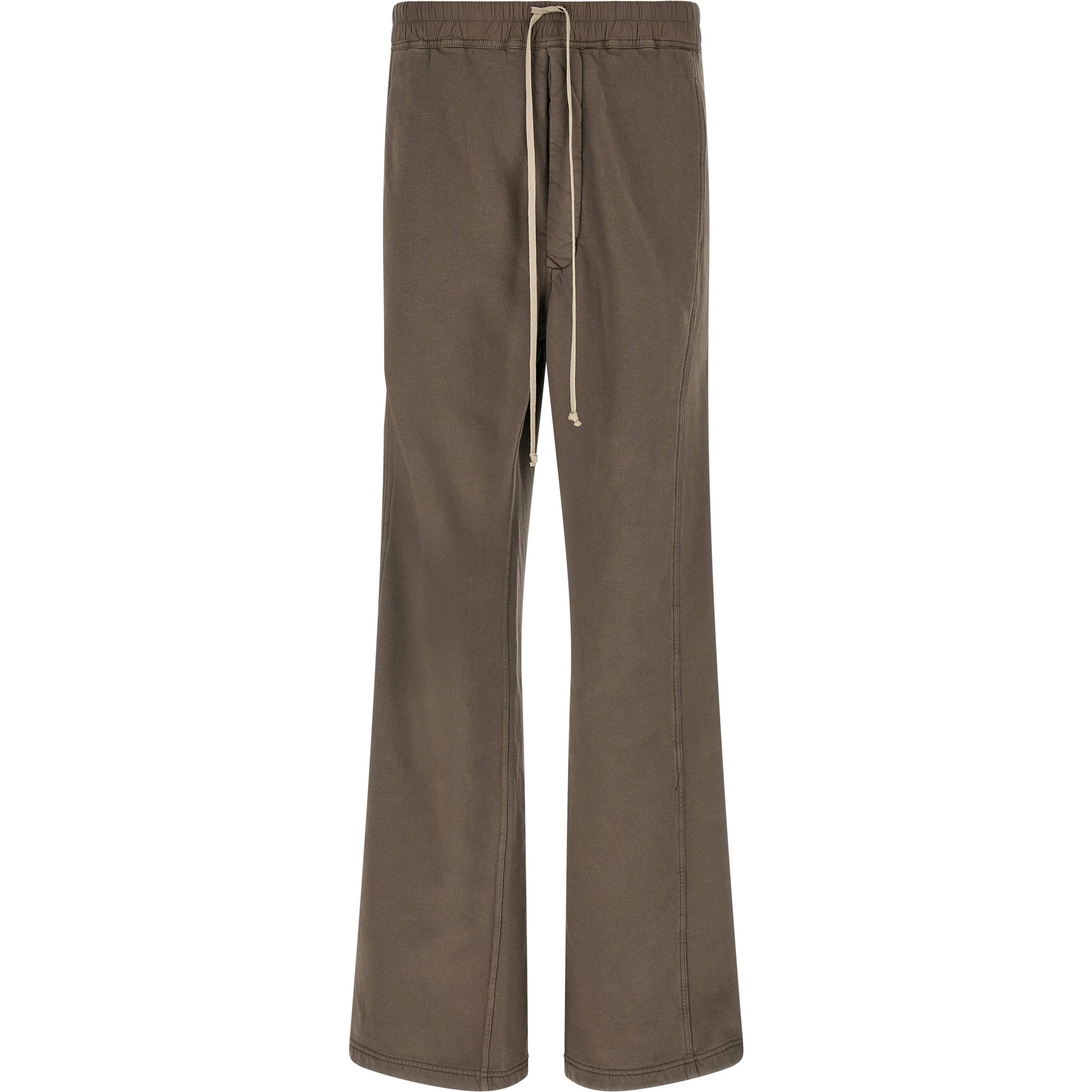Gray Cotton Flared Pants