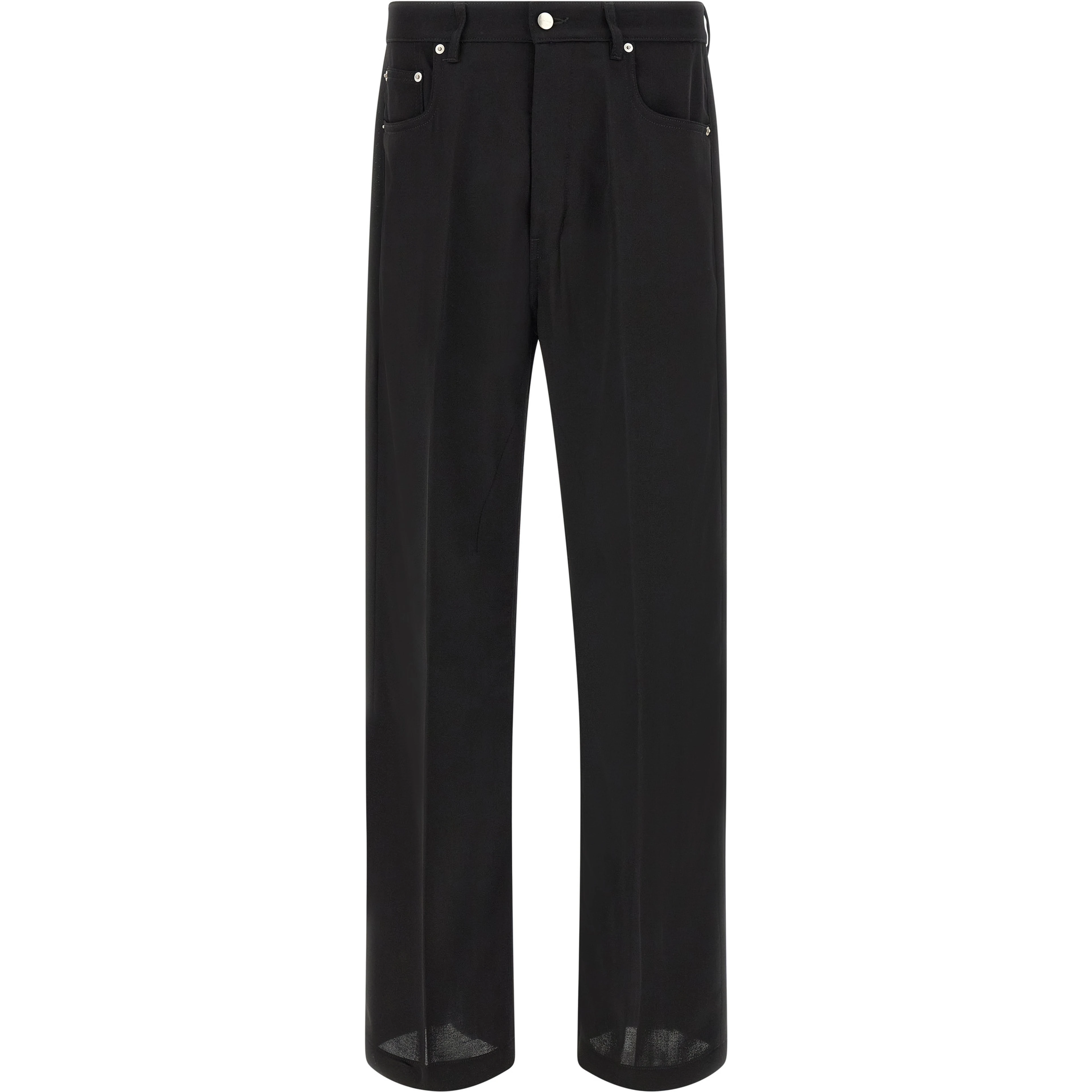 Black Cotton Relaxed Fit Jeans