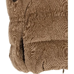 Beige Viscose Sleeveless Jacket