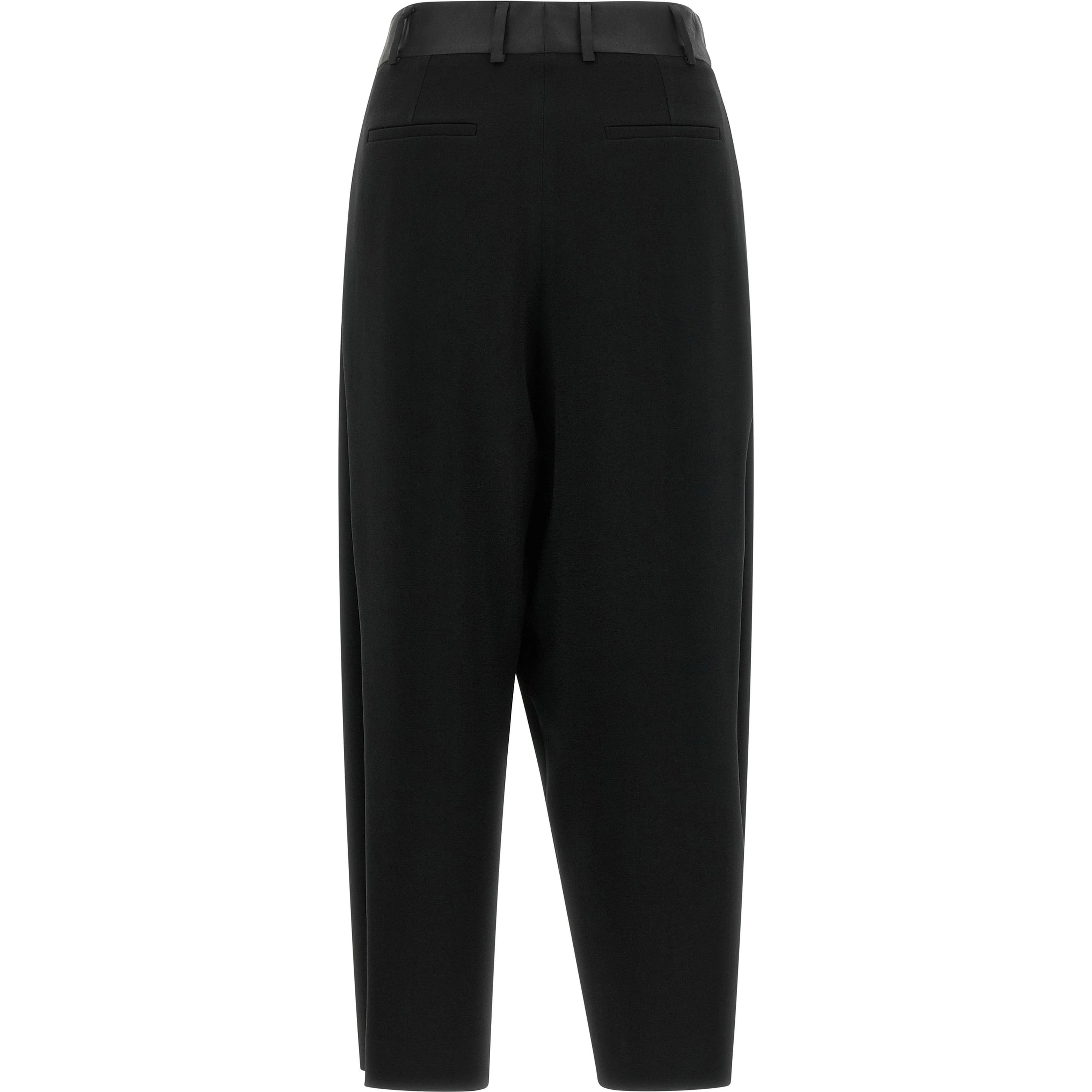 Black Triacetate Dress Pants