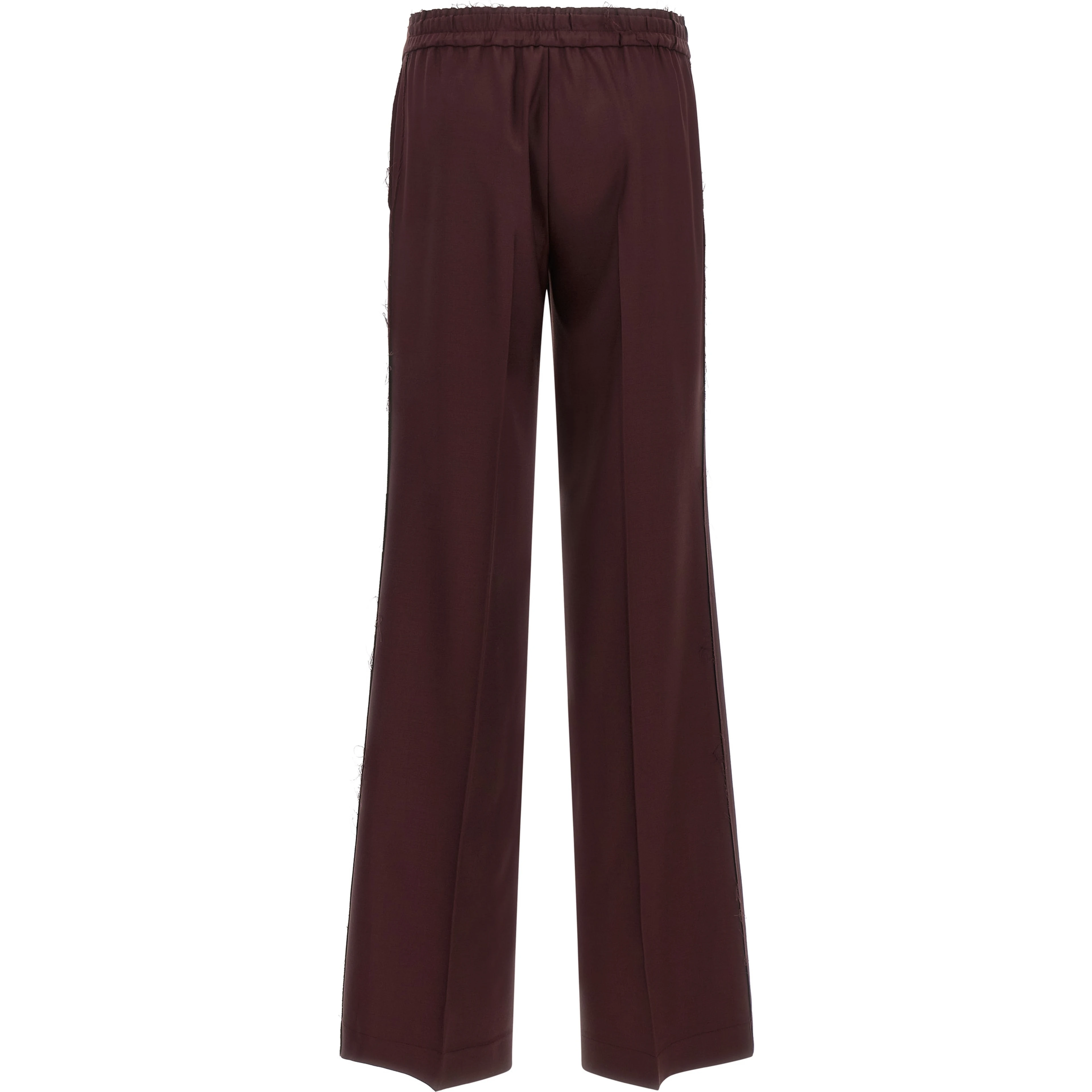 Purple Polyester Pants