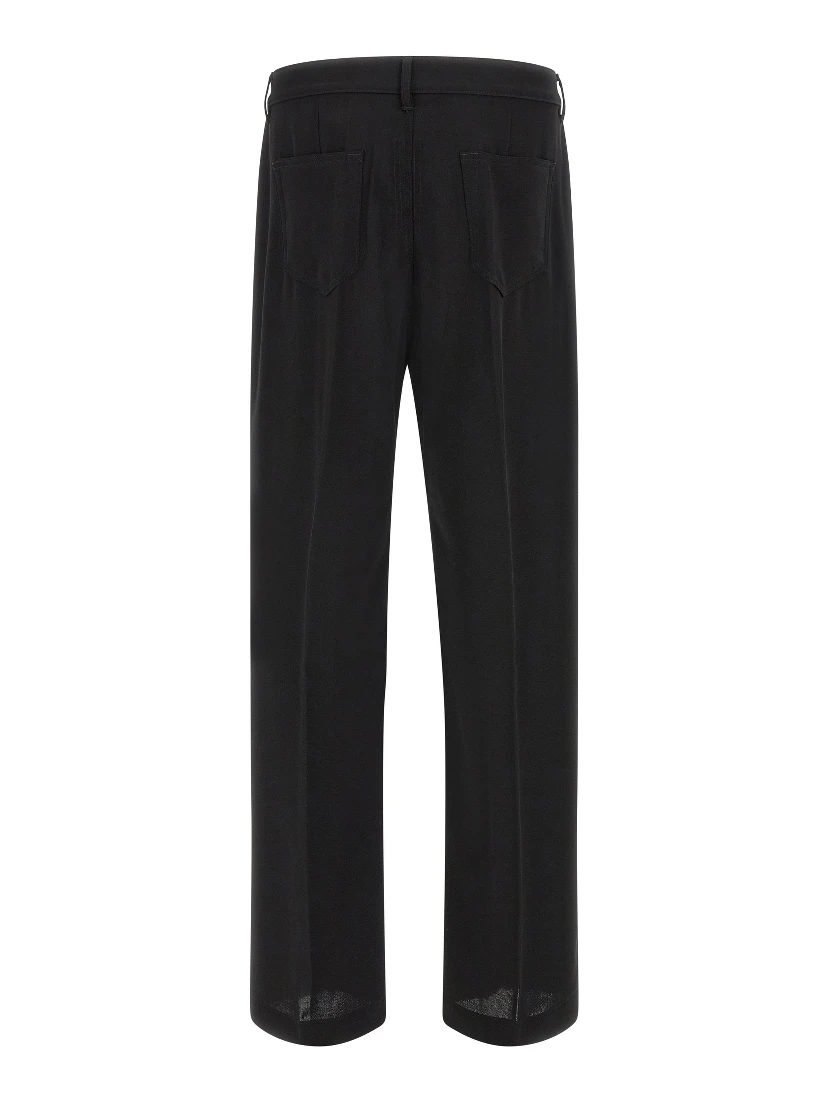 Black Cotton Relaxed Fit Jeans