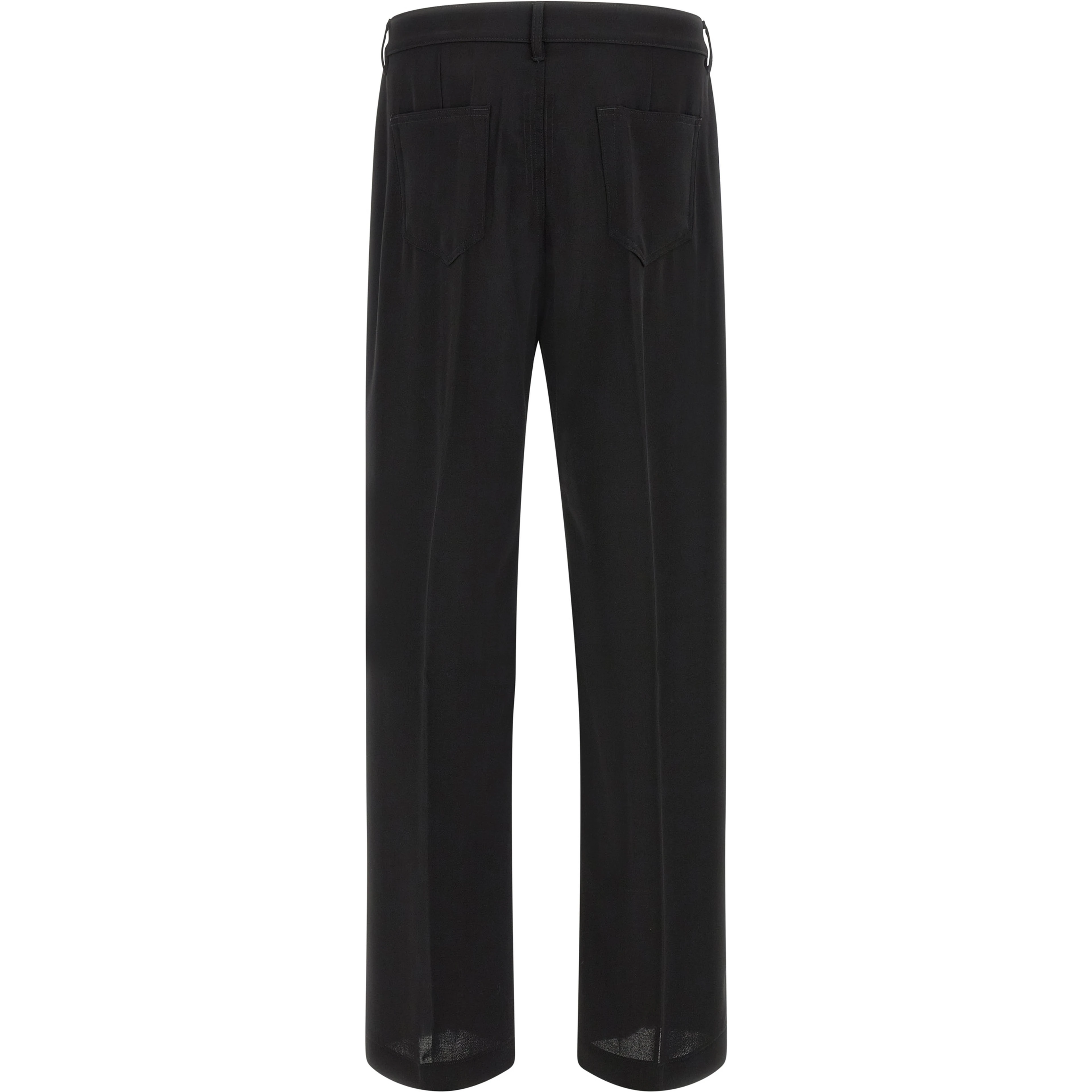 Black Cotton Relaxed Fit Jeans