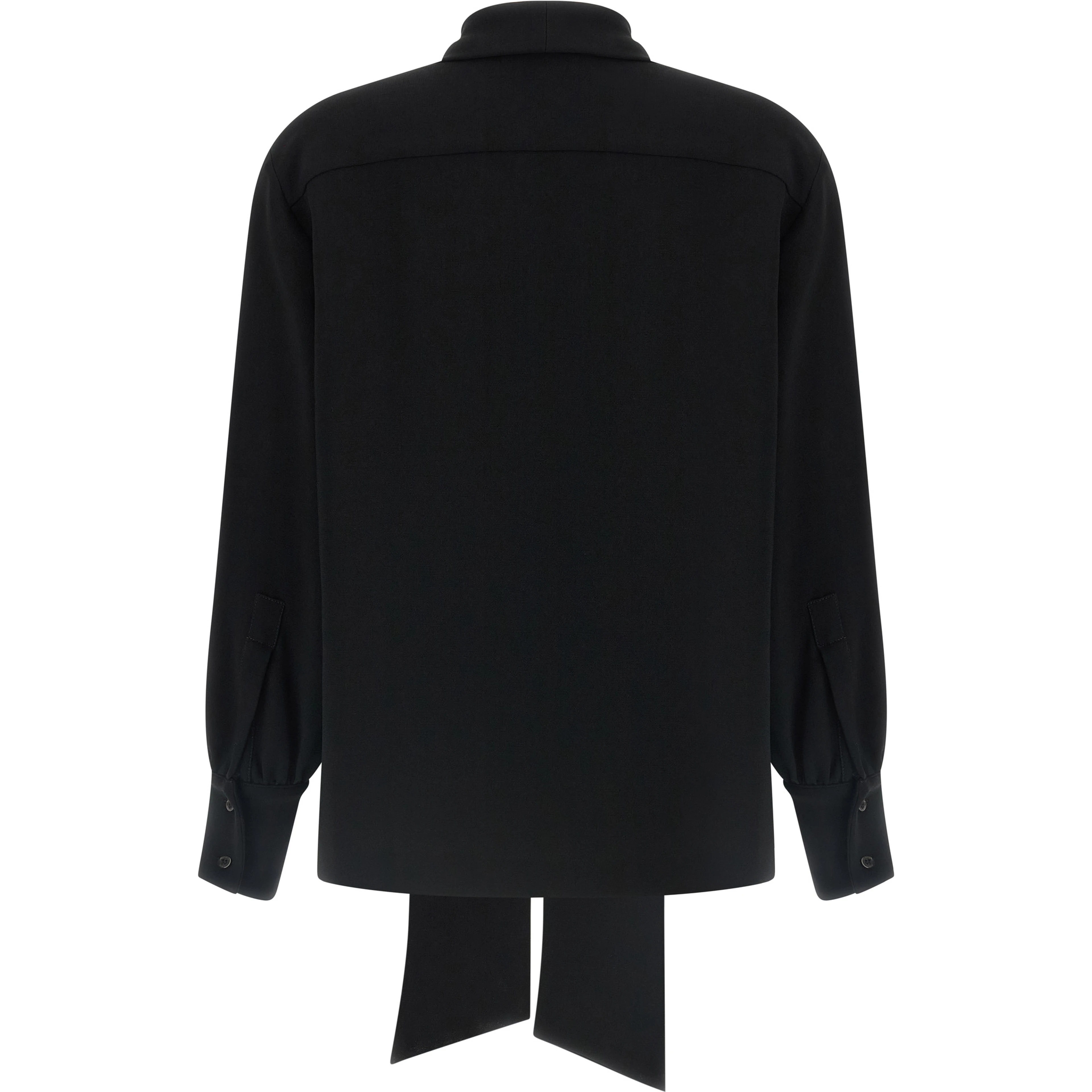 Black Triacetate Blouse