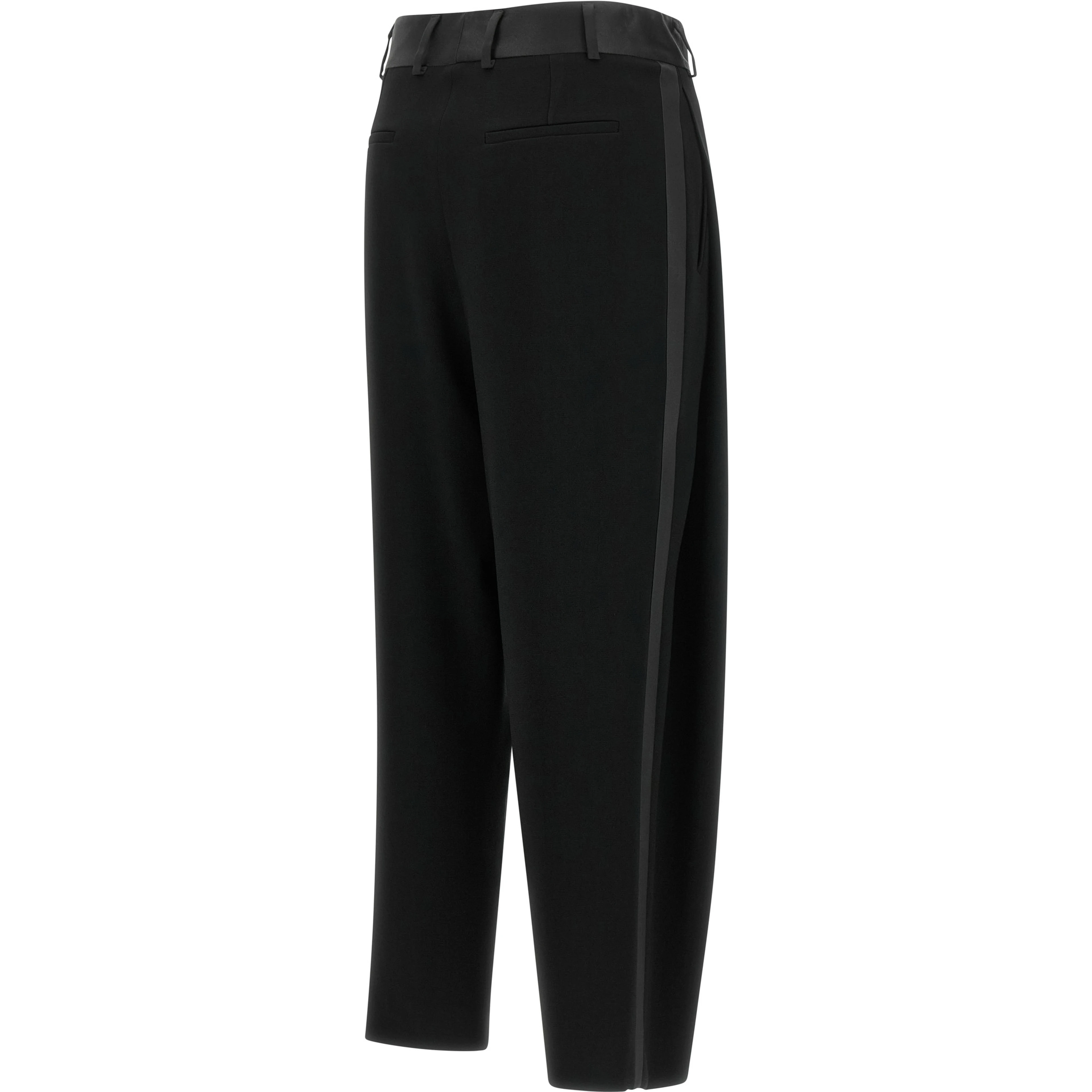 Black Triacetate Dress Pants