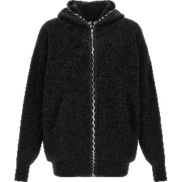 Black Marabou Sweatshirt