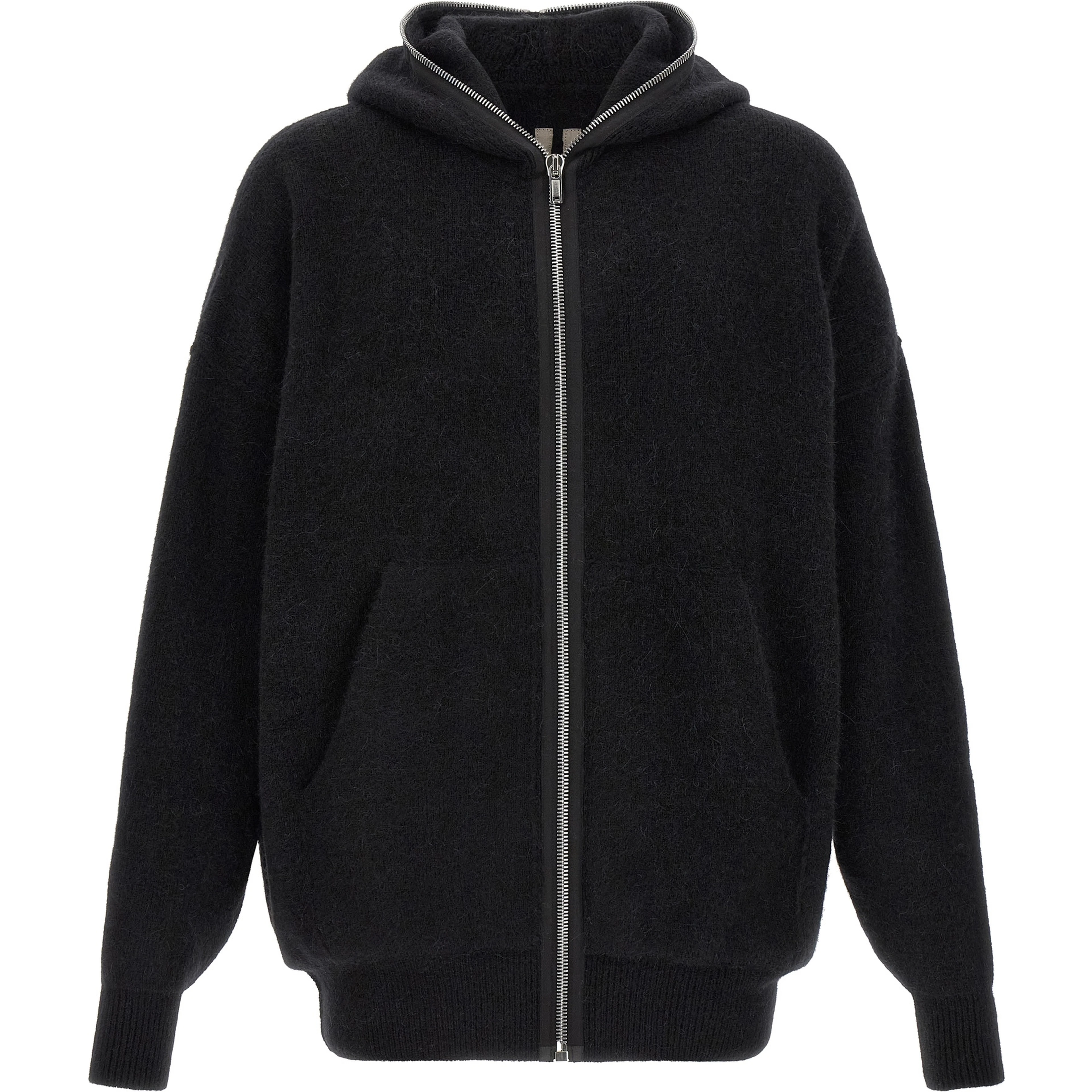 Black Marabou Sweatshirt