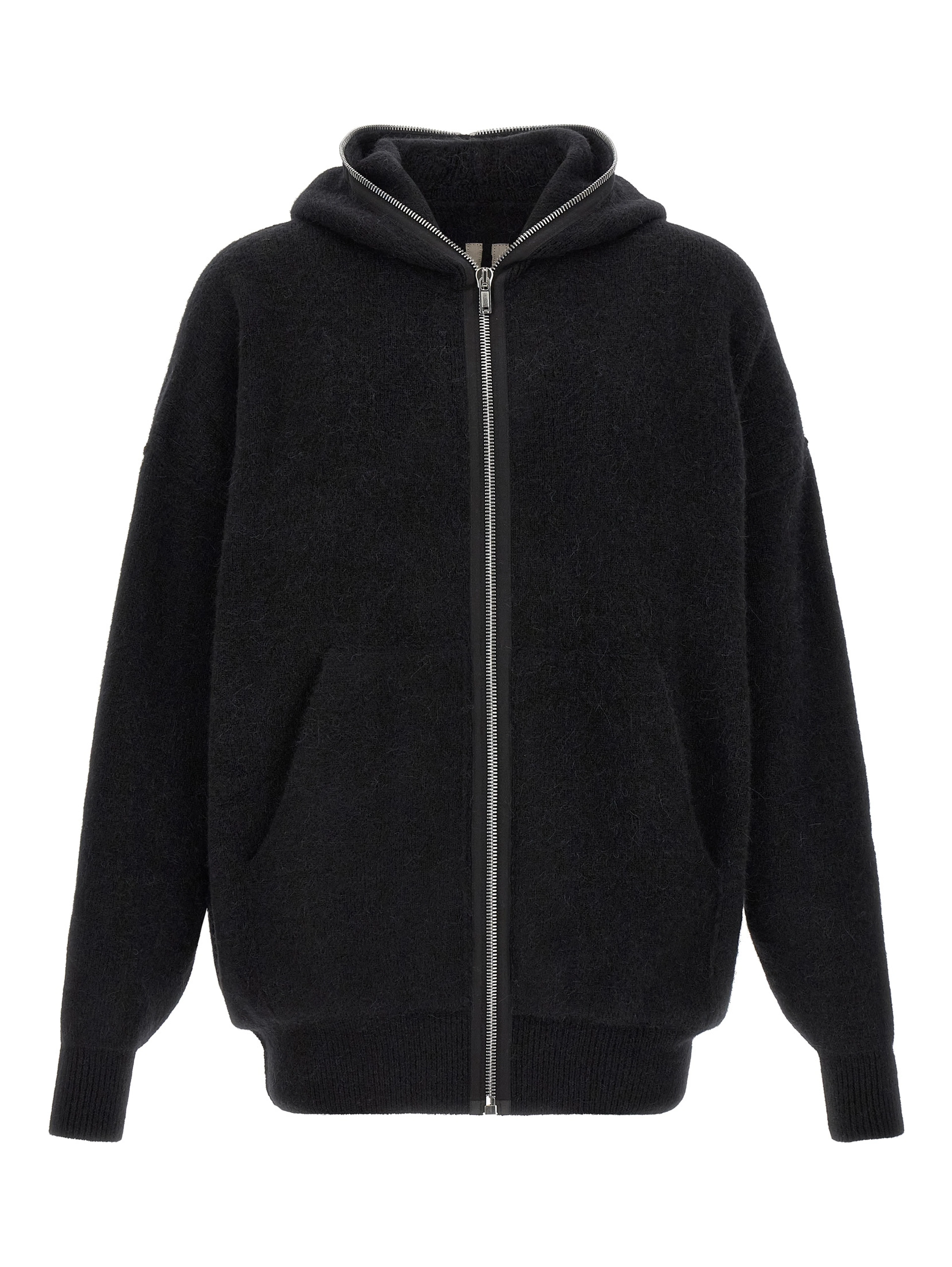 Black Marabou Sweatshirt