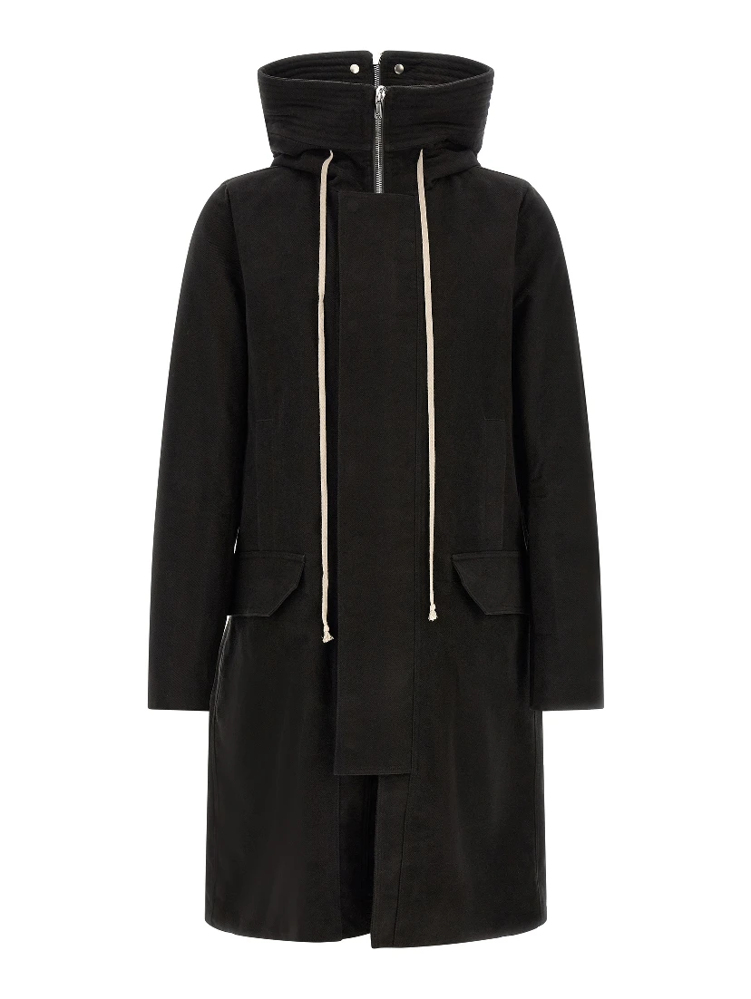 Black Cotton Parka