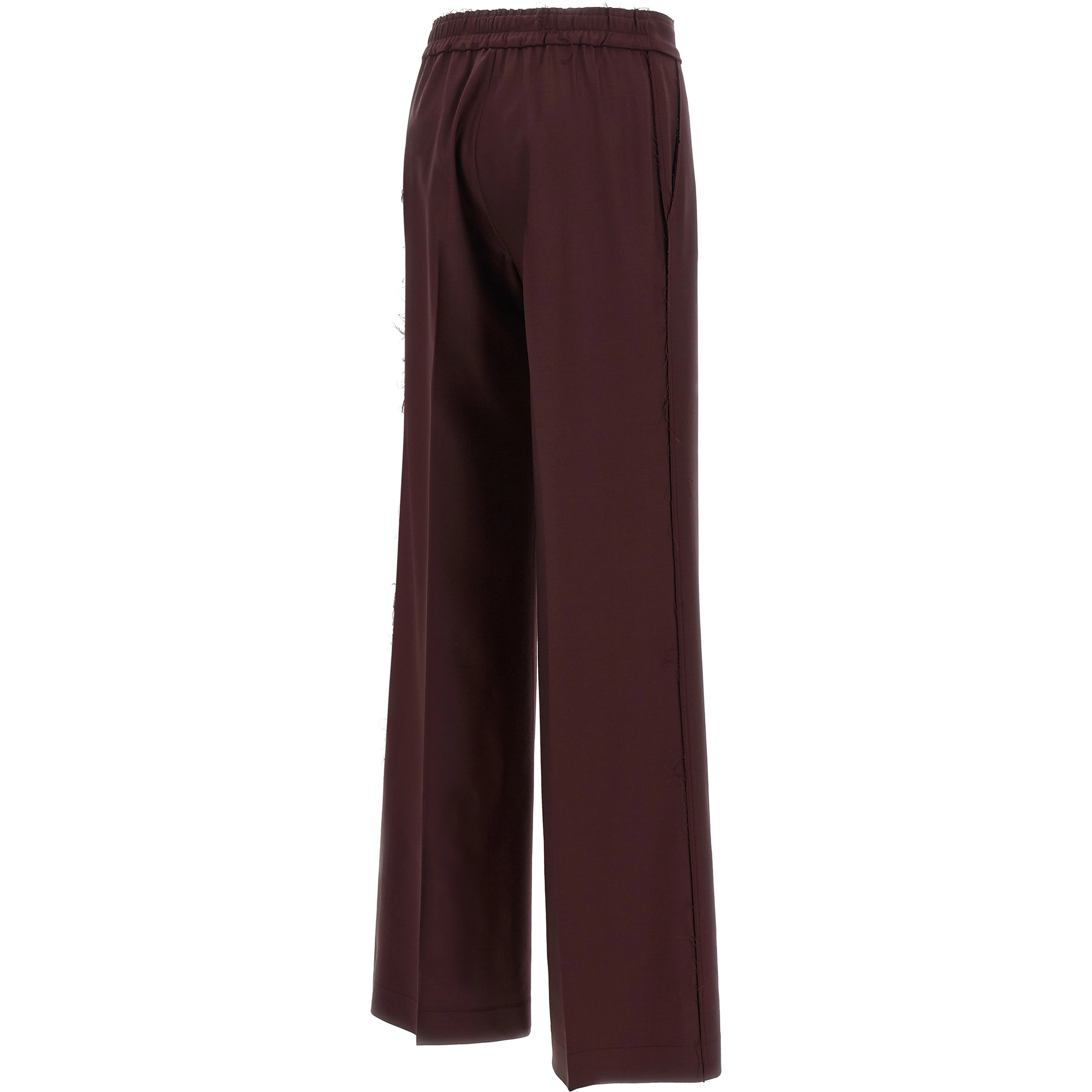 Purple Polyester Pants