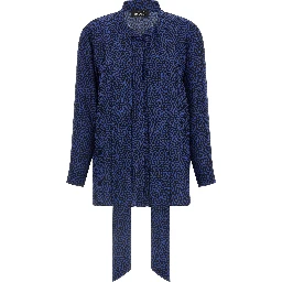 Blue Silk Blouse
