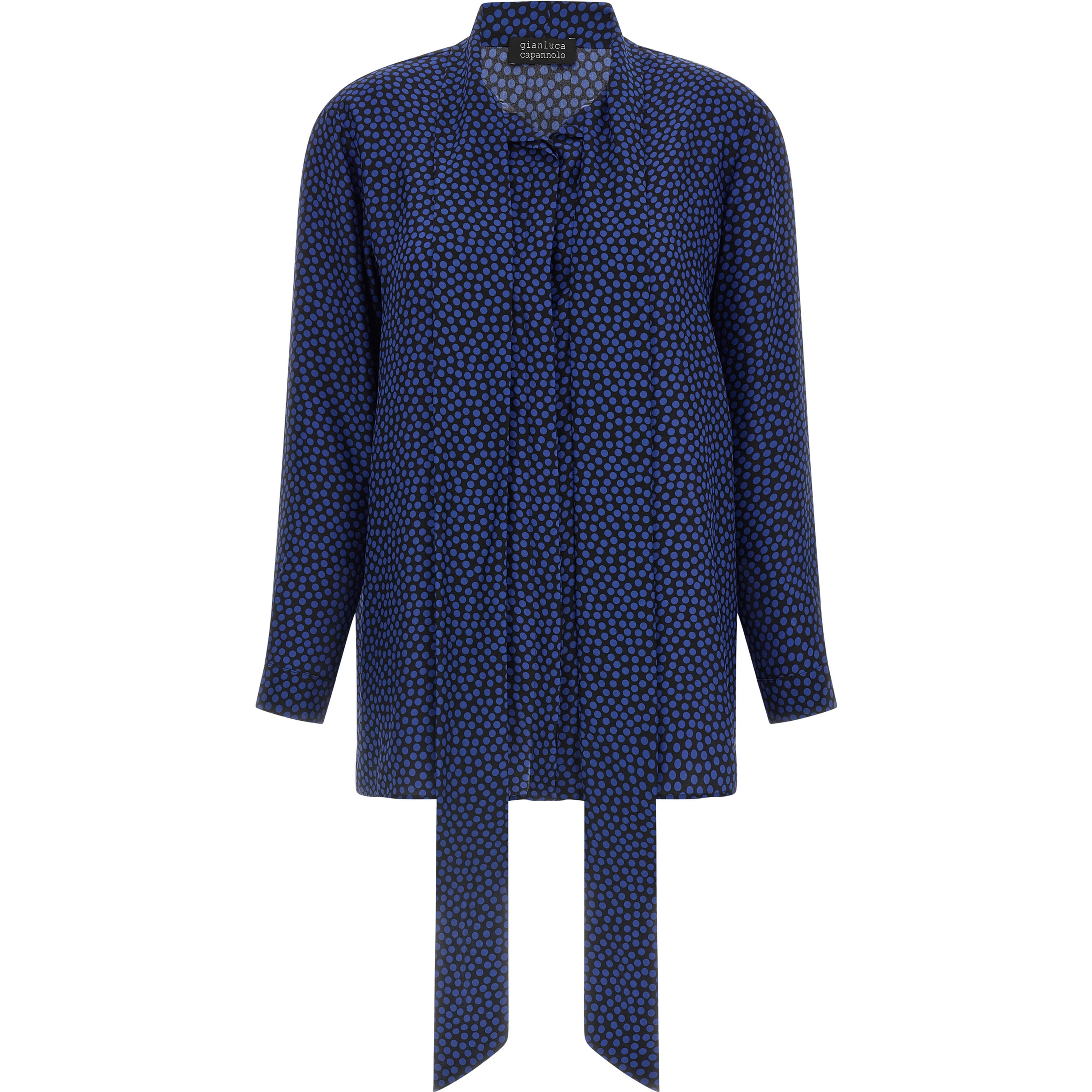 Blue Silk Blouse