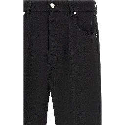 Black Cotton Relaxed Fit Jeans