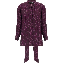 Purple Silk Blouse