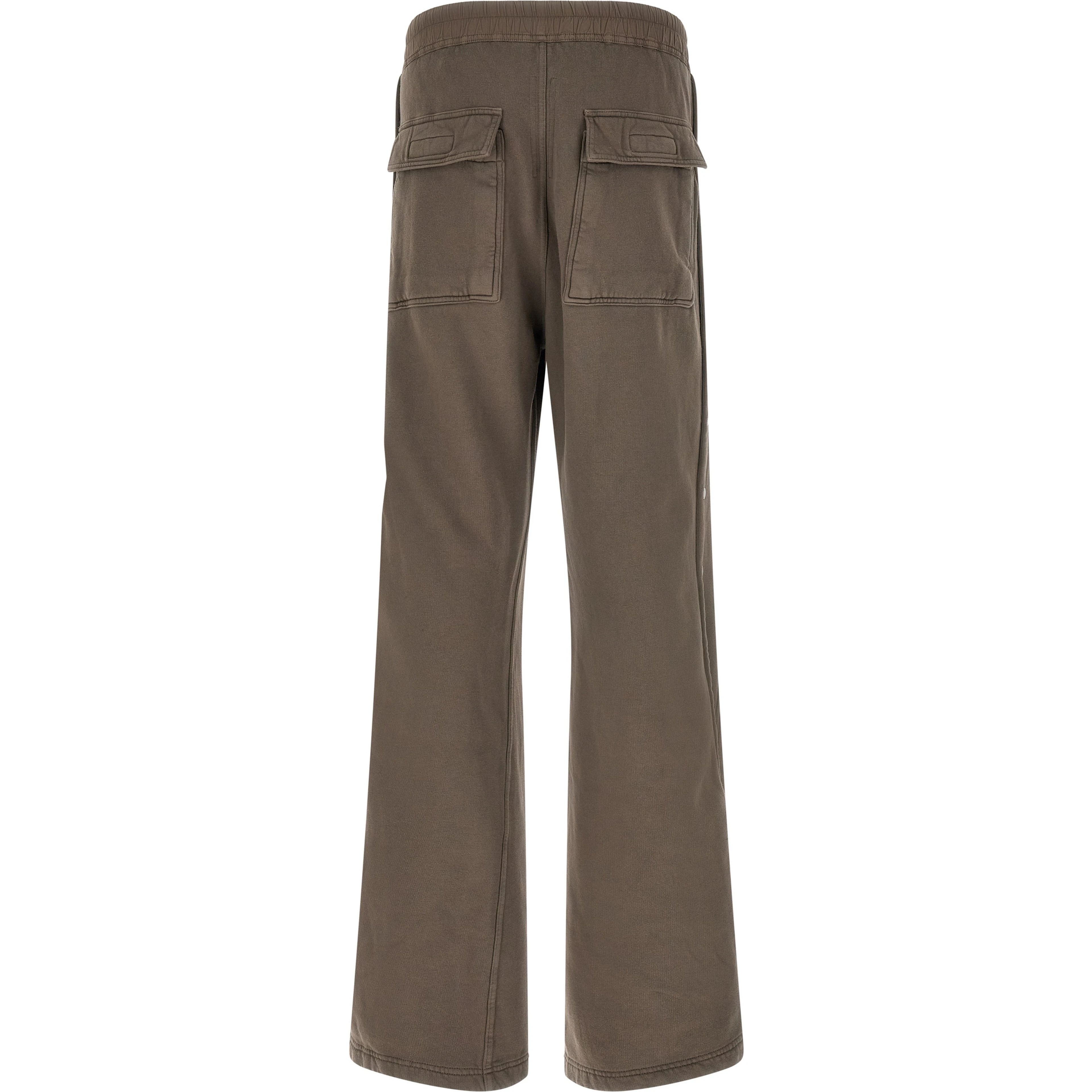 Gray Cotton Flared Pants