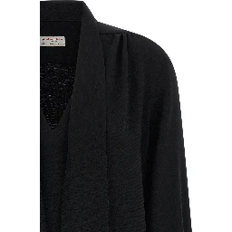 Black Triacetate Blouse