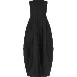 Black Wool Long Dress