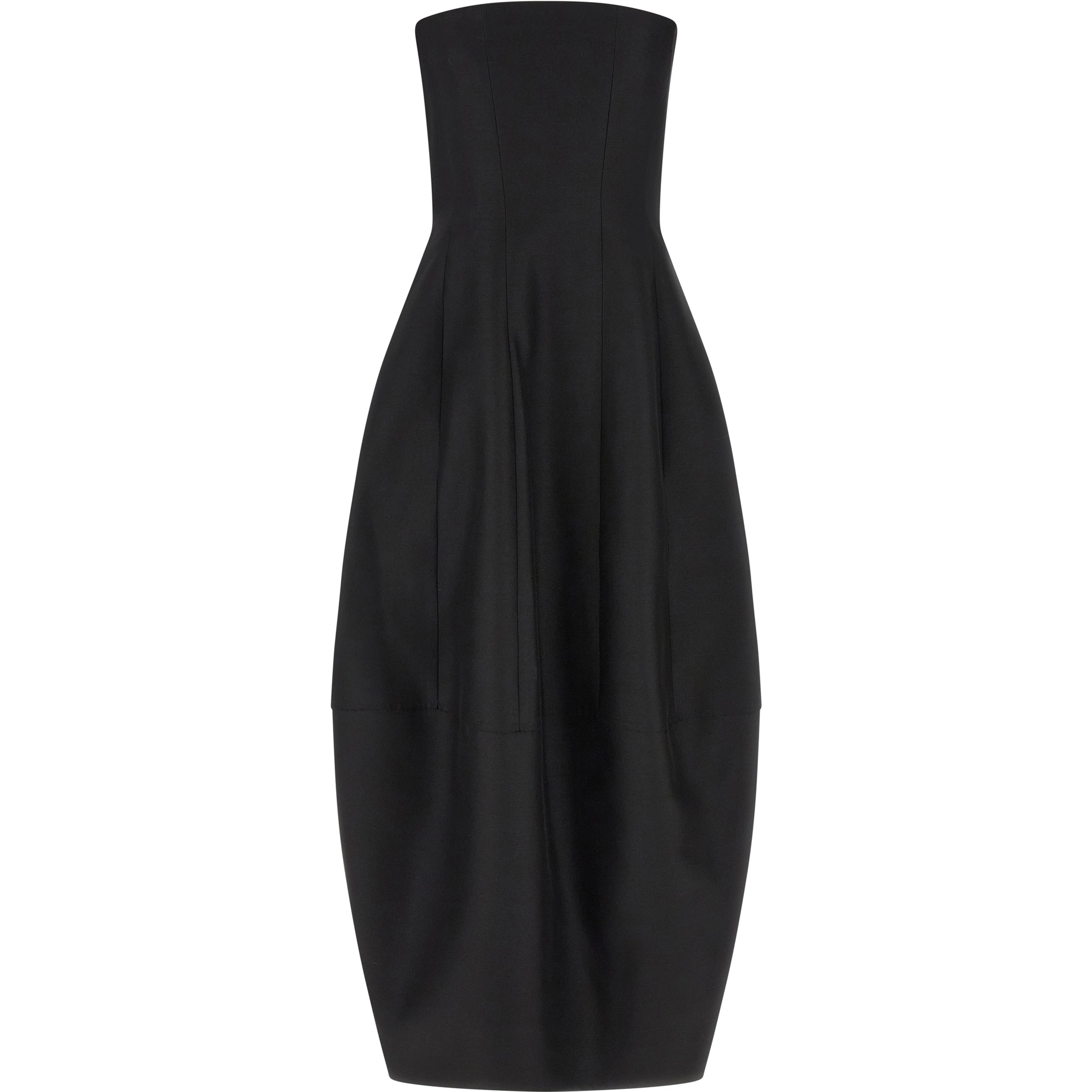 Black Wool Long Dress