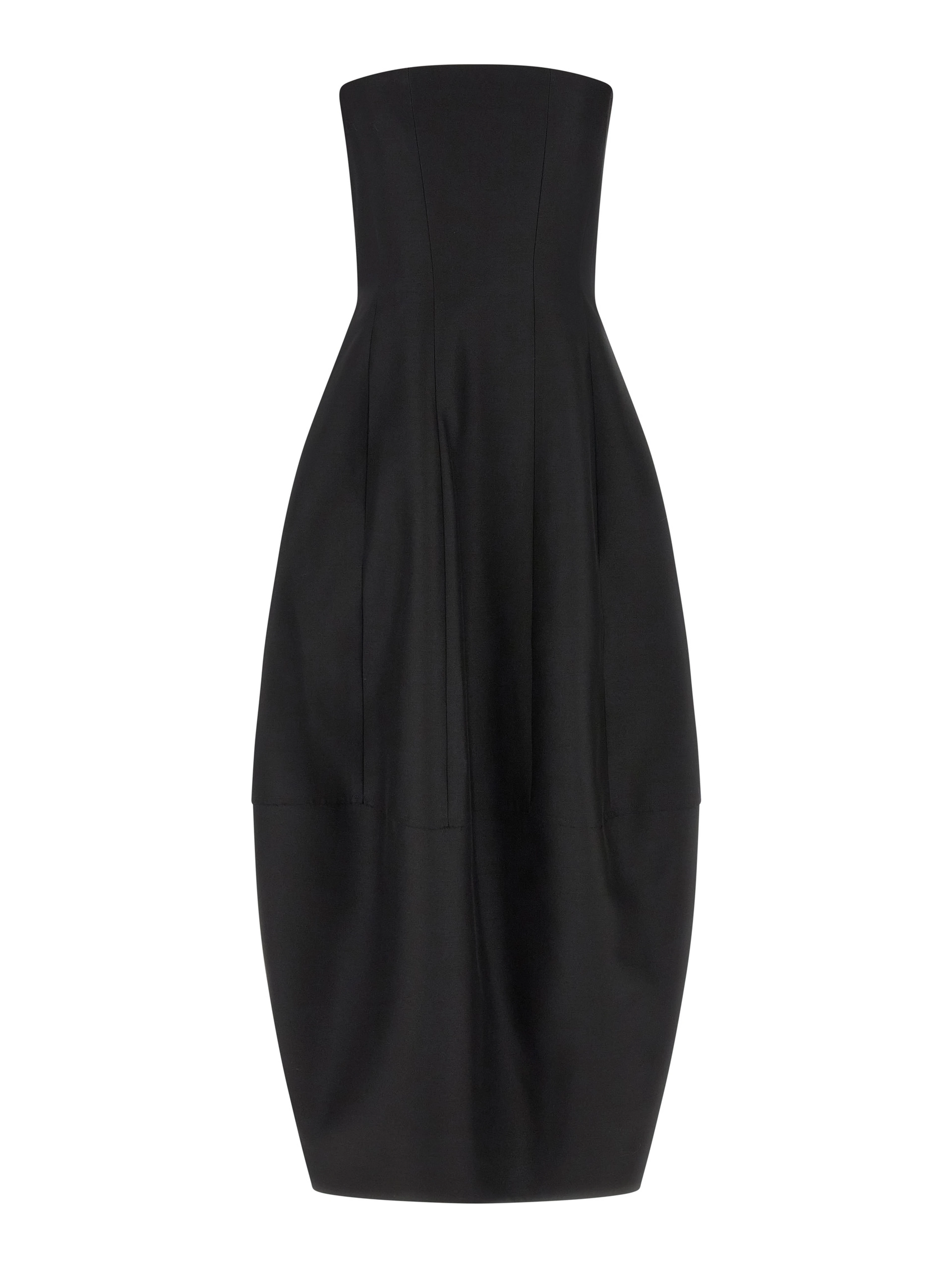 Black Wool Long Dress