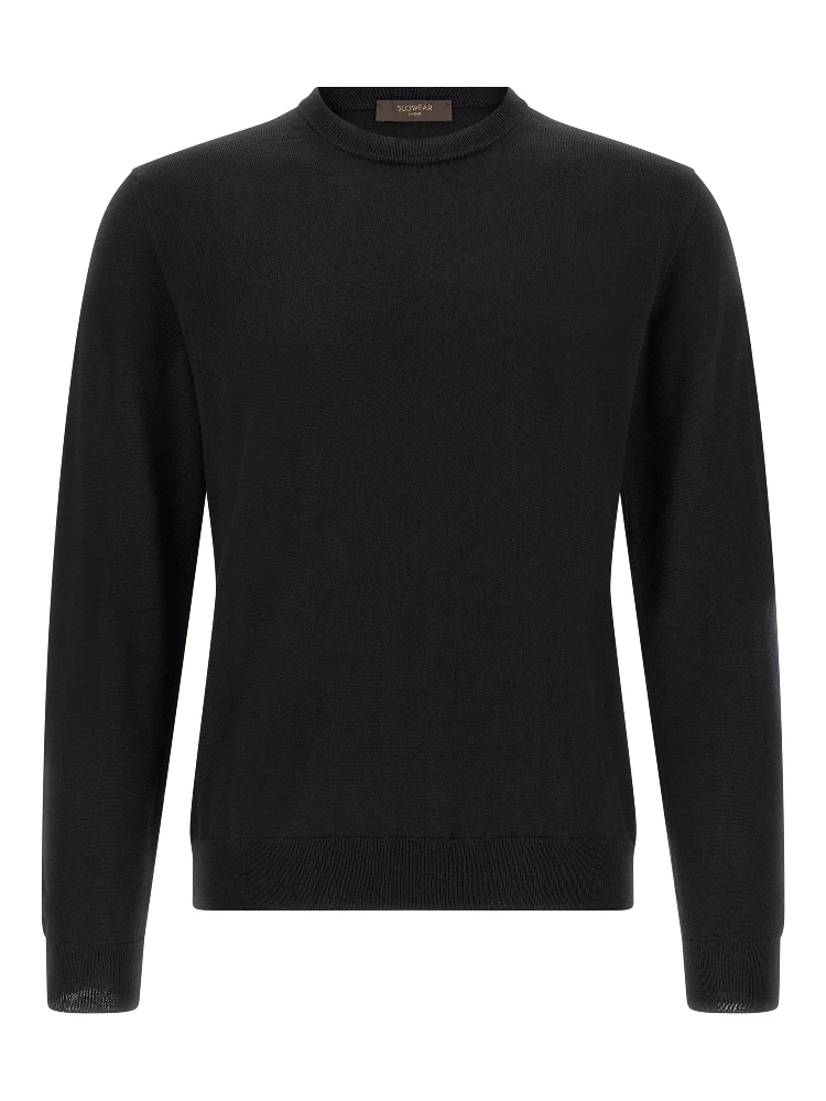 Black Virgin Wool Cardigan