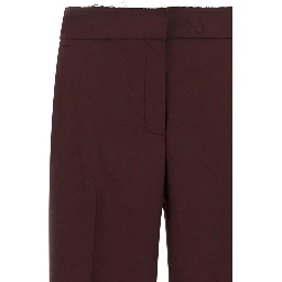 Purple Polyester Pants