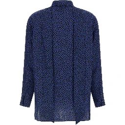 Blue Silk Blouse