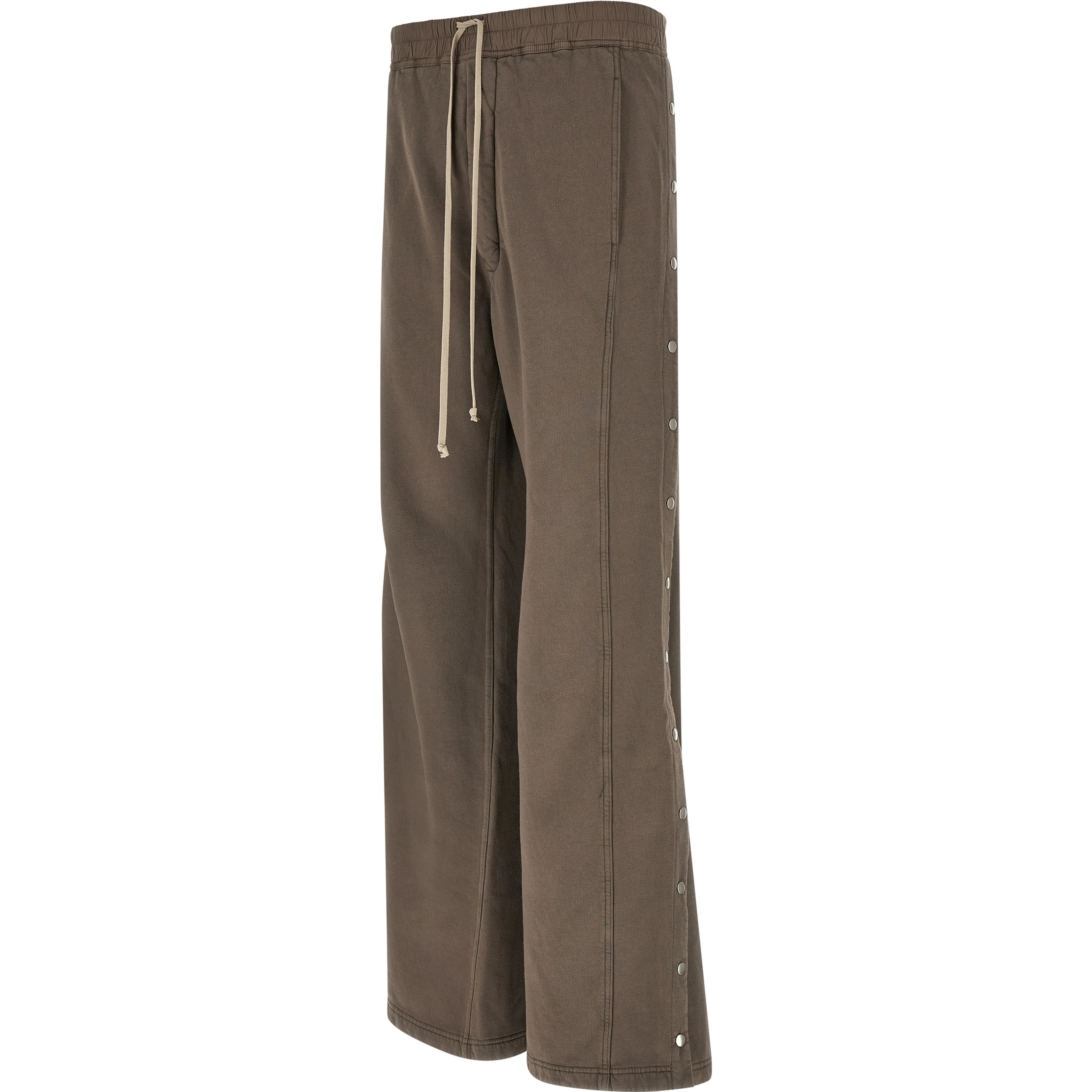 Gray Cotton Flared Pants