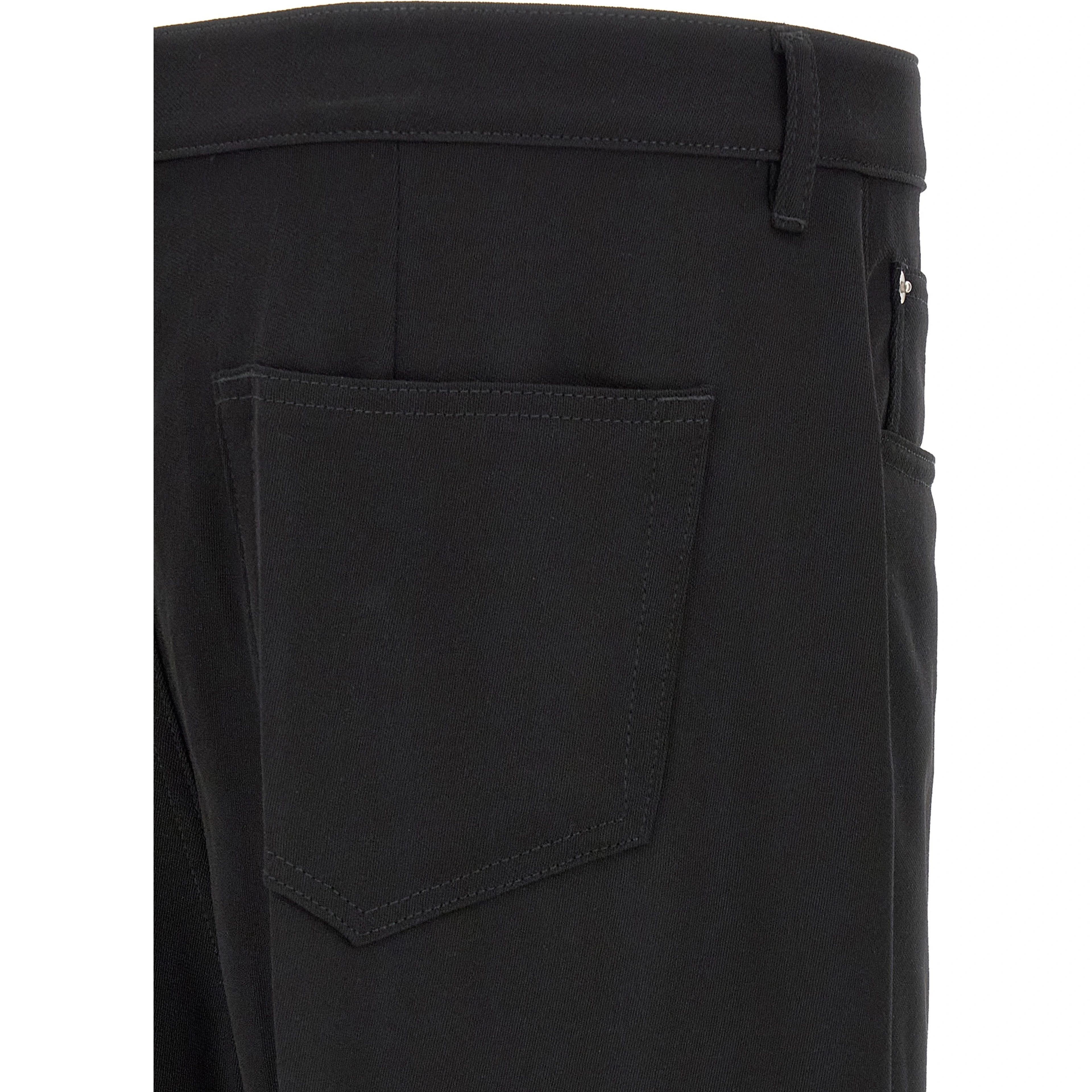 Black Cotton Relaxed Fit Jeans