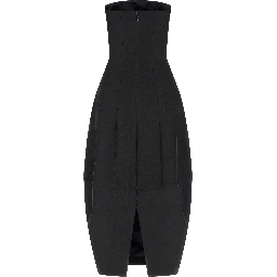 Black Wool Long Dress