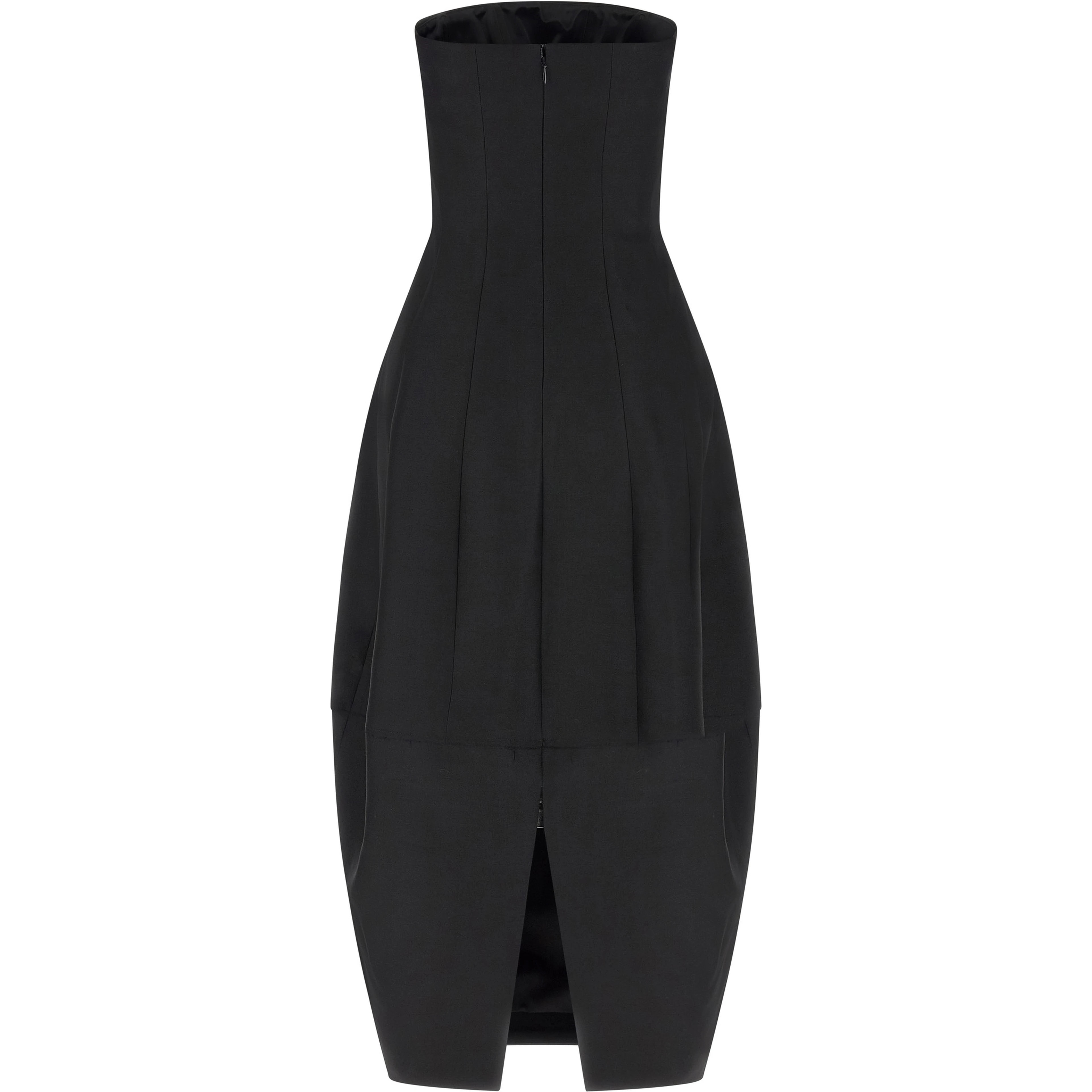 Black Wool Long Dress