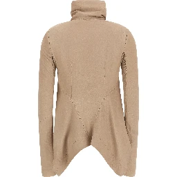 Beige Lamb Leather Leather Jacket