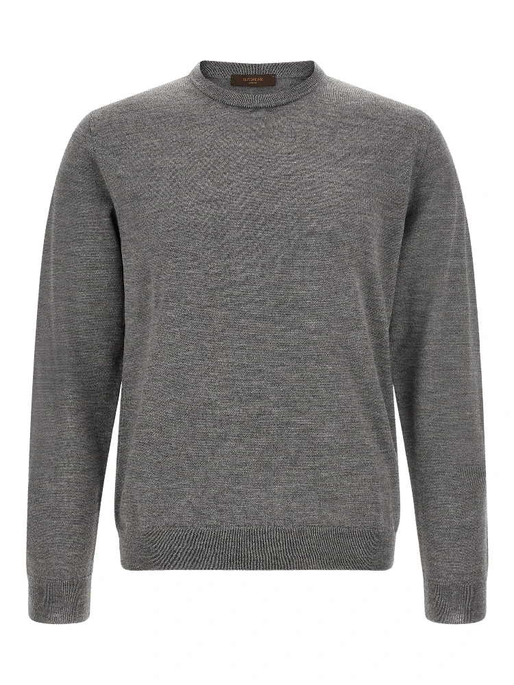 Gray Virgin Wool Cardigan