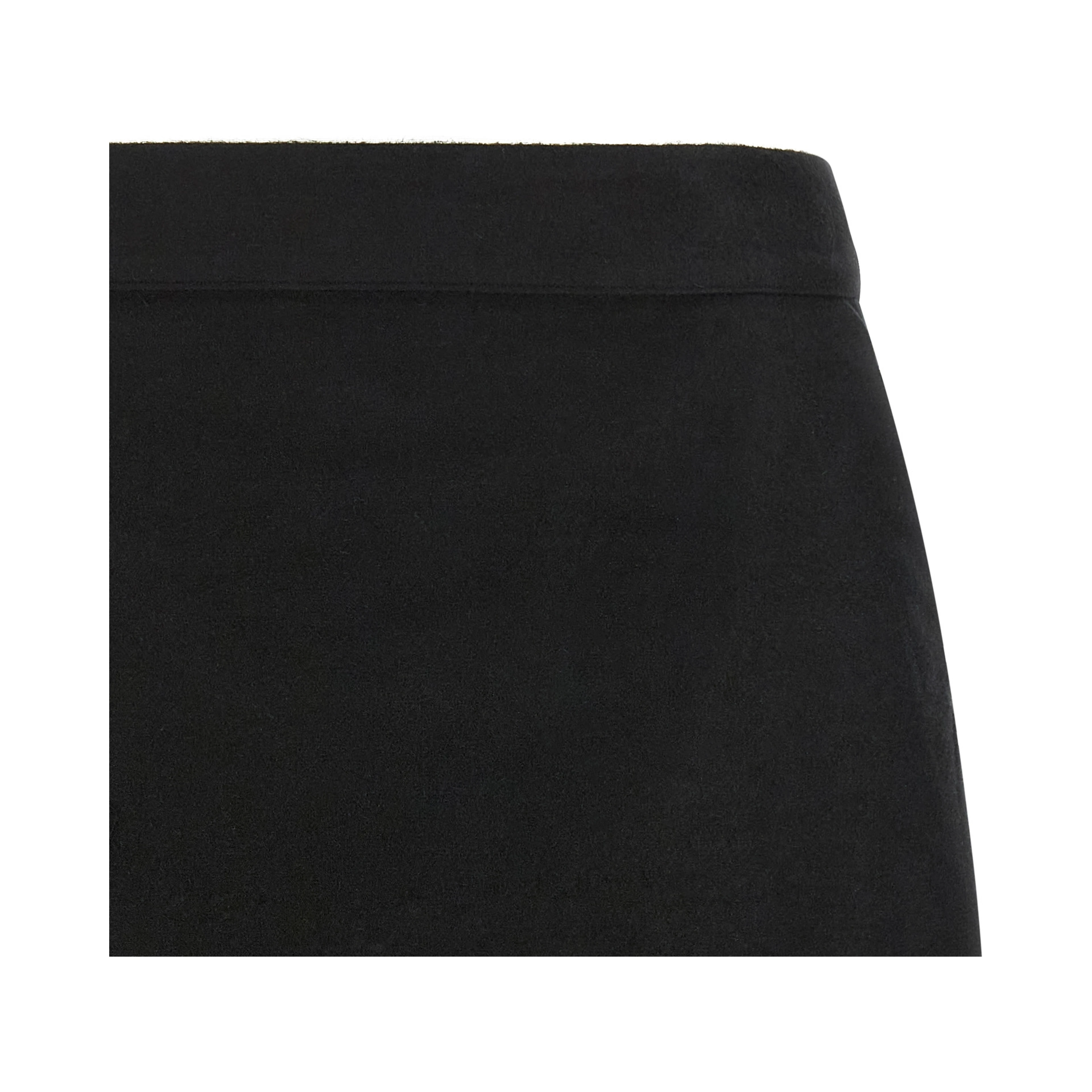 Black Ramie Long Skirt