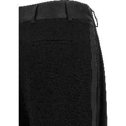 Black Triacetate Dress Pants