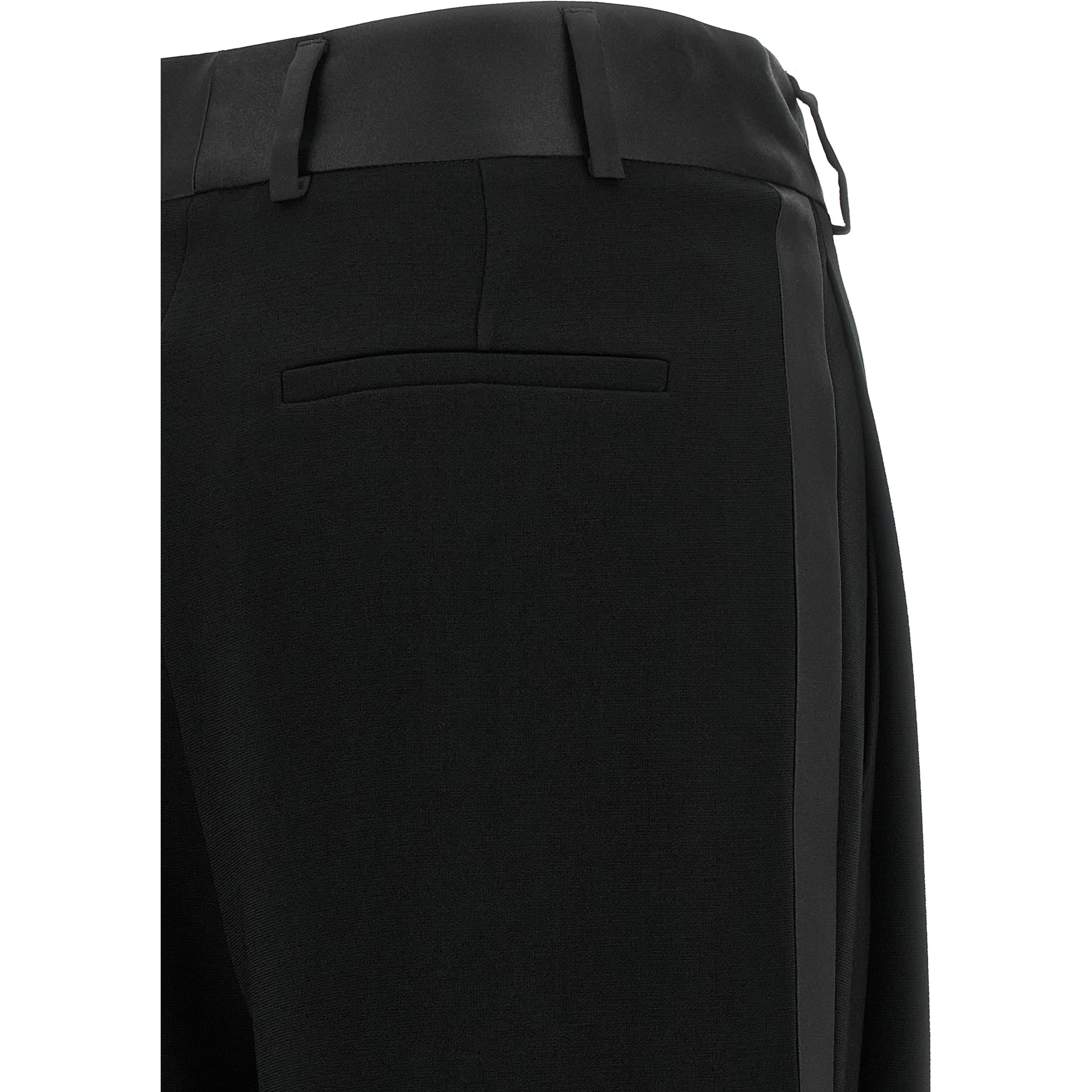 Black Triacetate Dress Pants