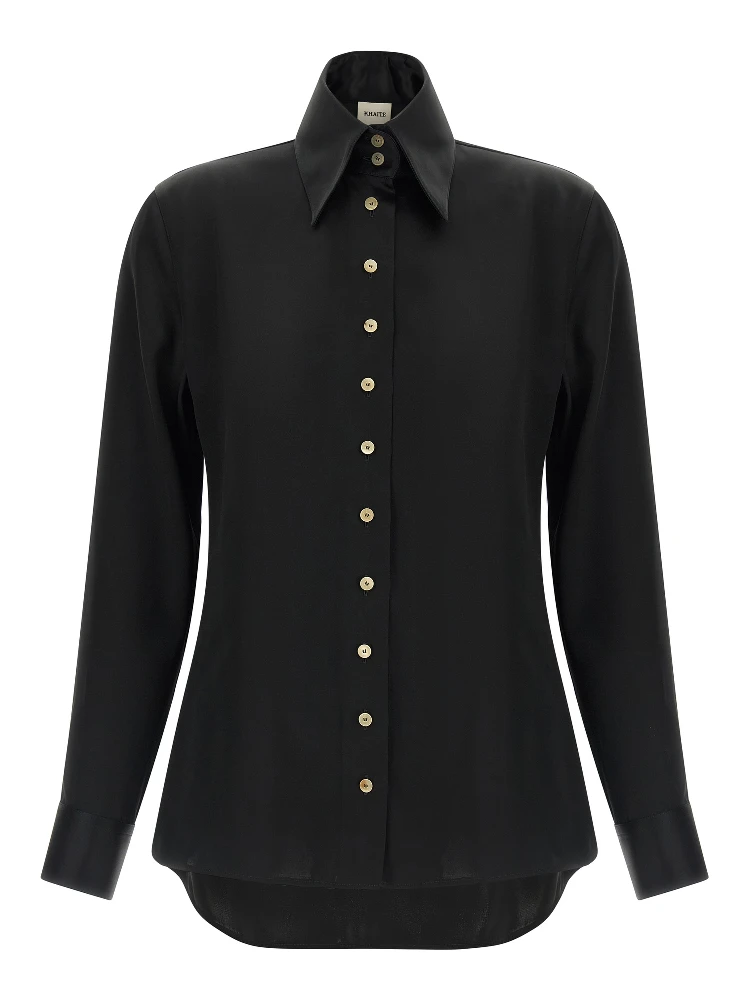 Black Acetate Blouse