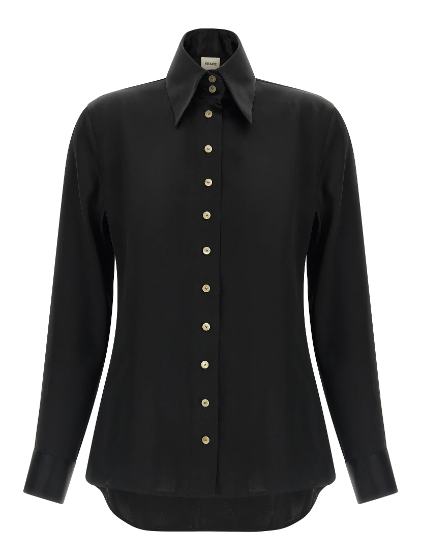 Black Acetate Blouse