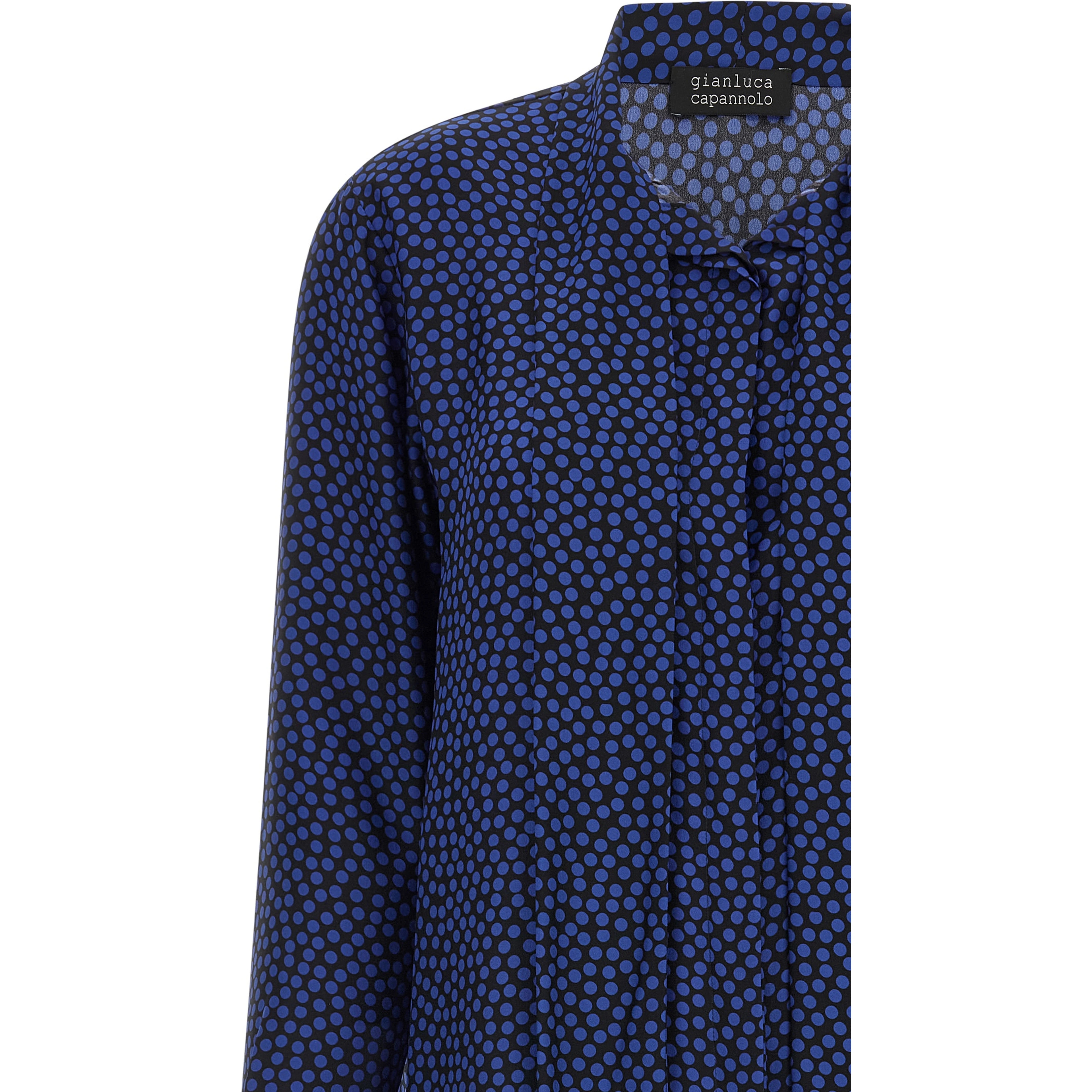 Blue Silk Blouse