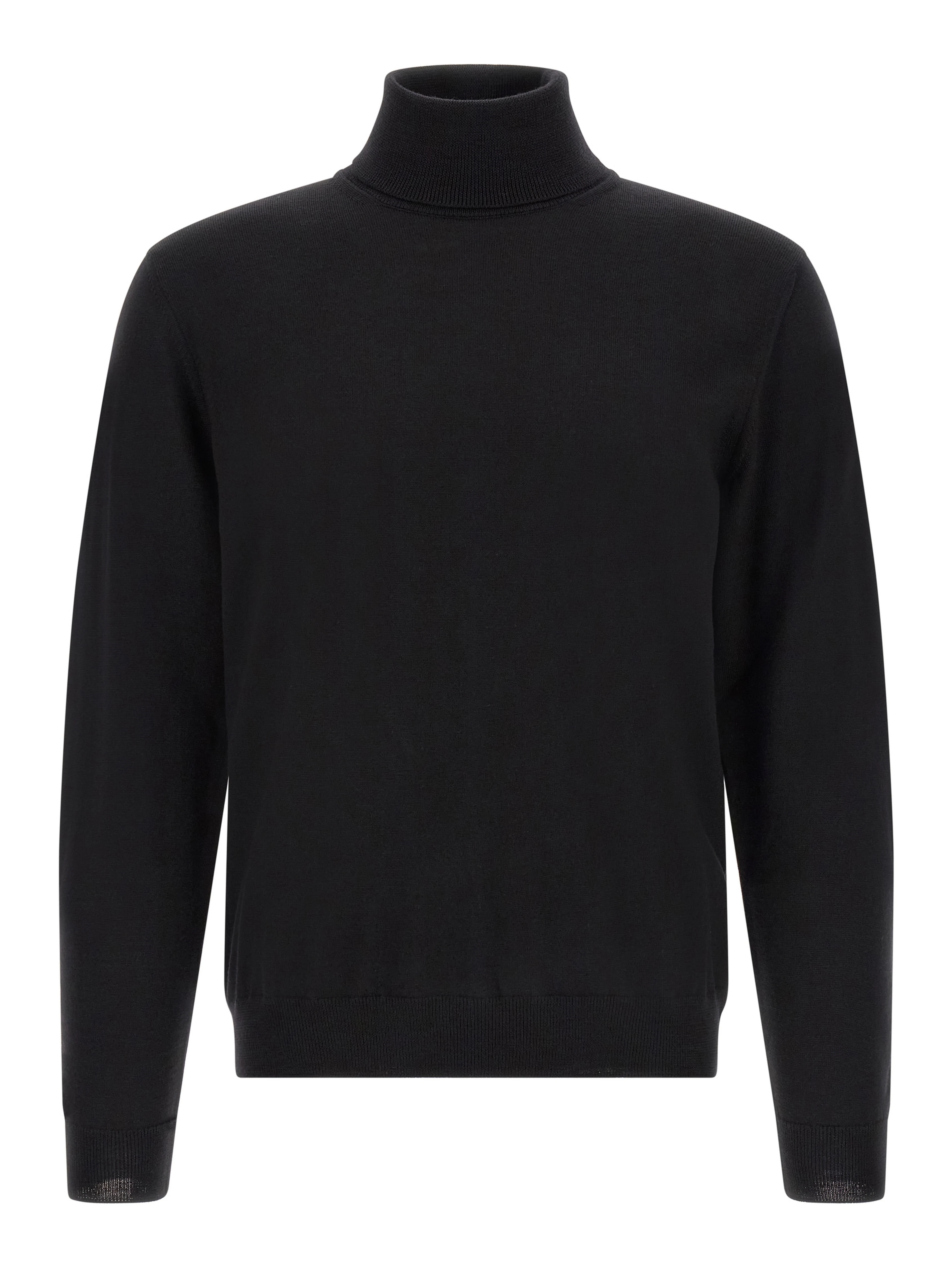 Black Virgin Wool Cardigan