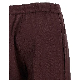 Purple Polyester Pants