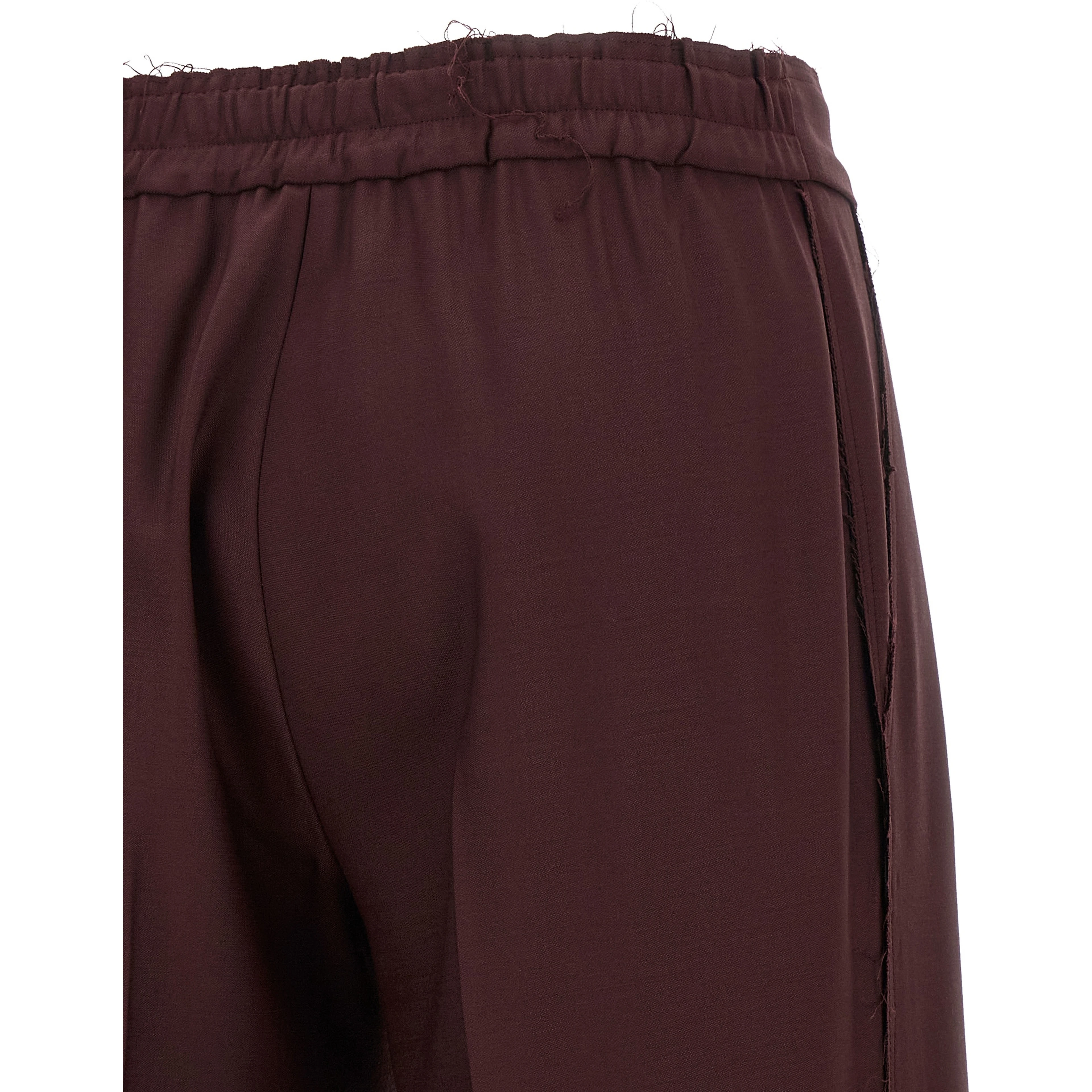 Purple Polyester Pants