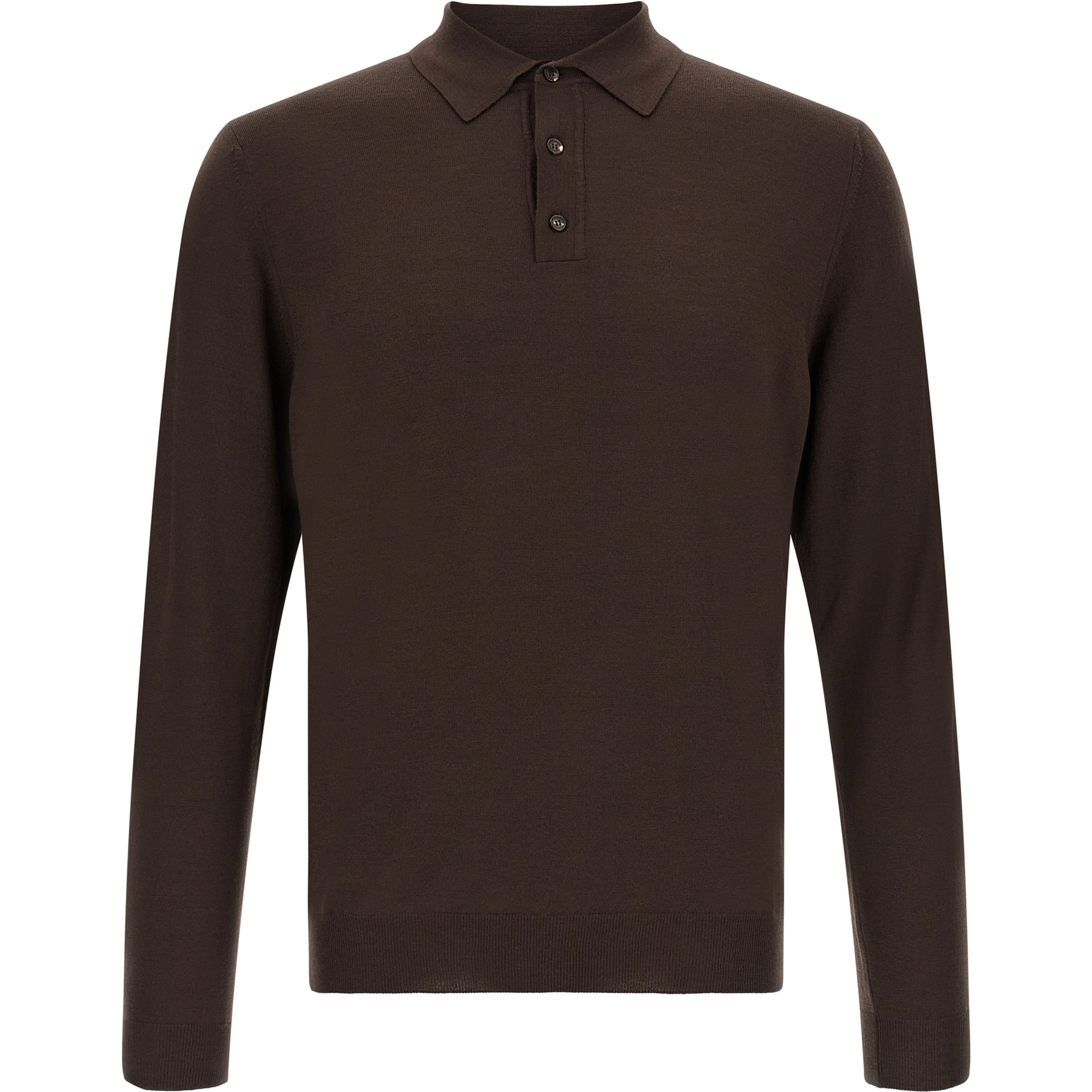 Brown Virgin Wool Cardigan