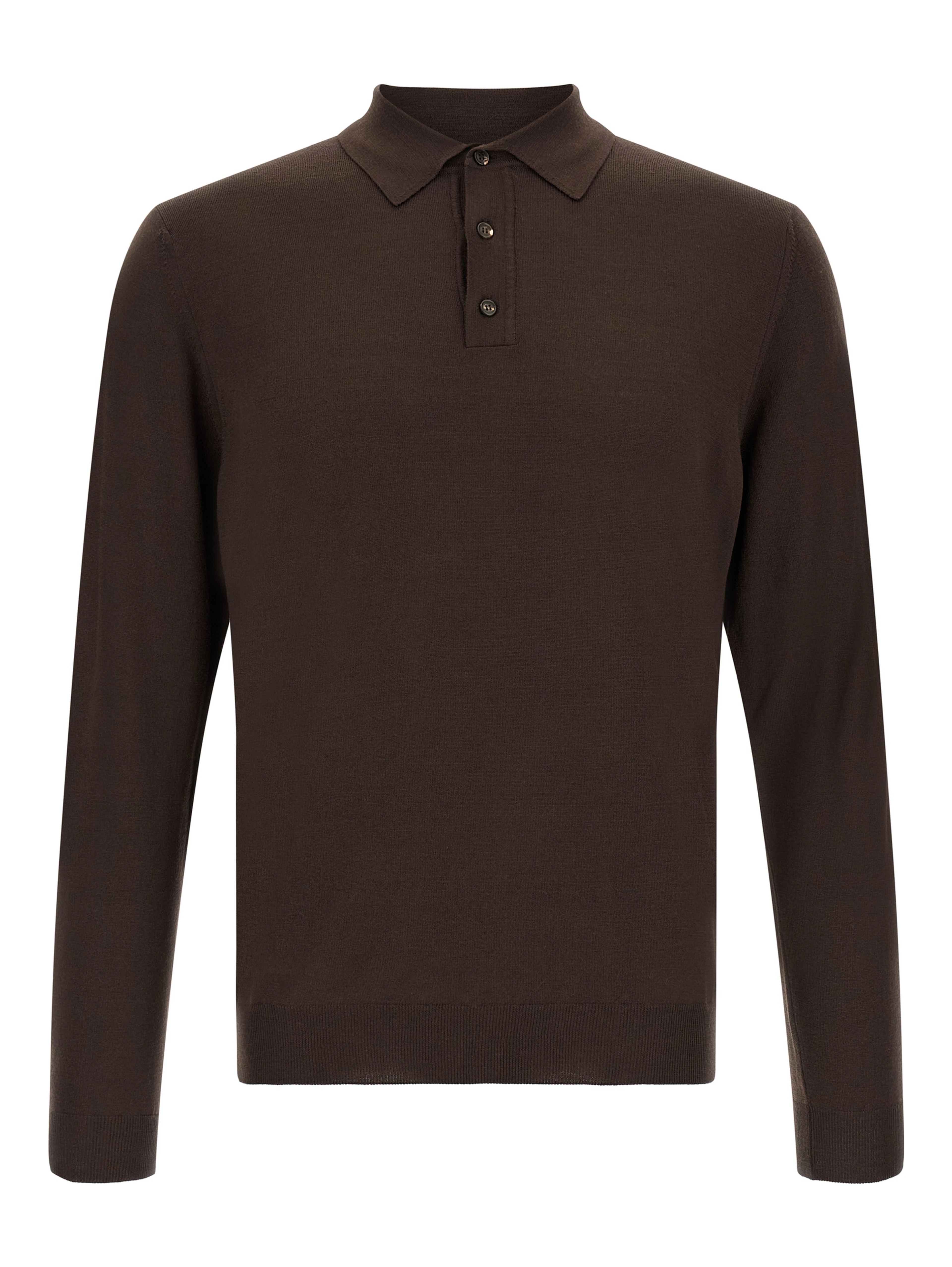 Brown Virgin Wool Cardigan