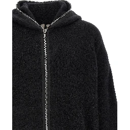 Black Marabou Sweatshirt