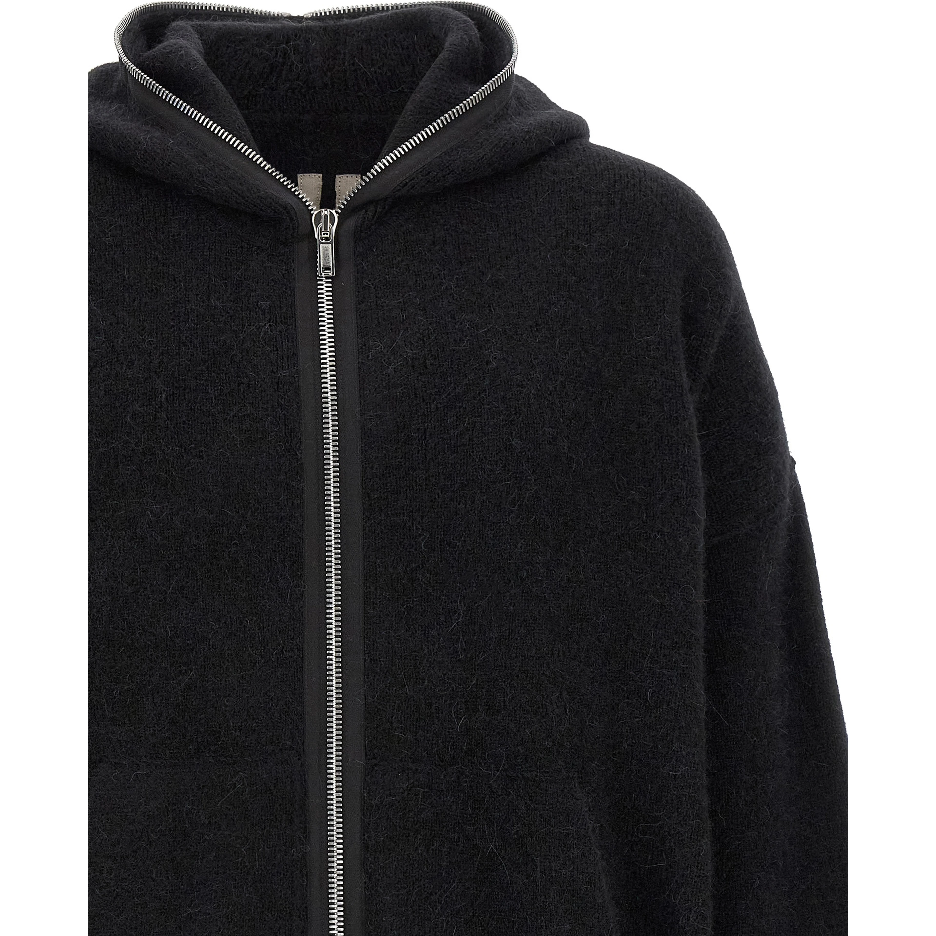 Black Marabou Sweatshirt