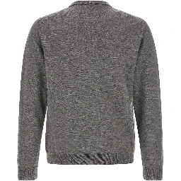 Gray Virgin Wool Cardigan