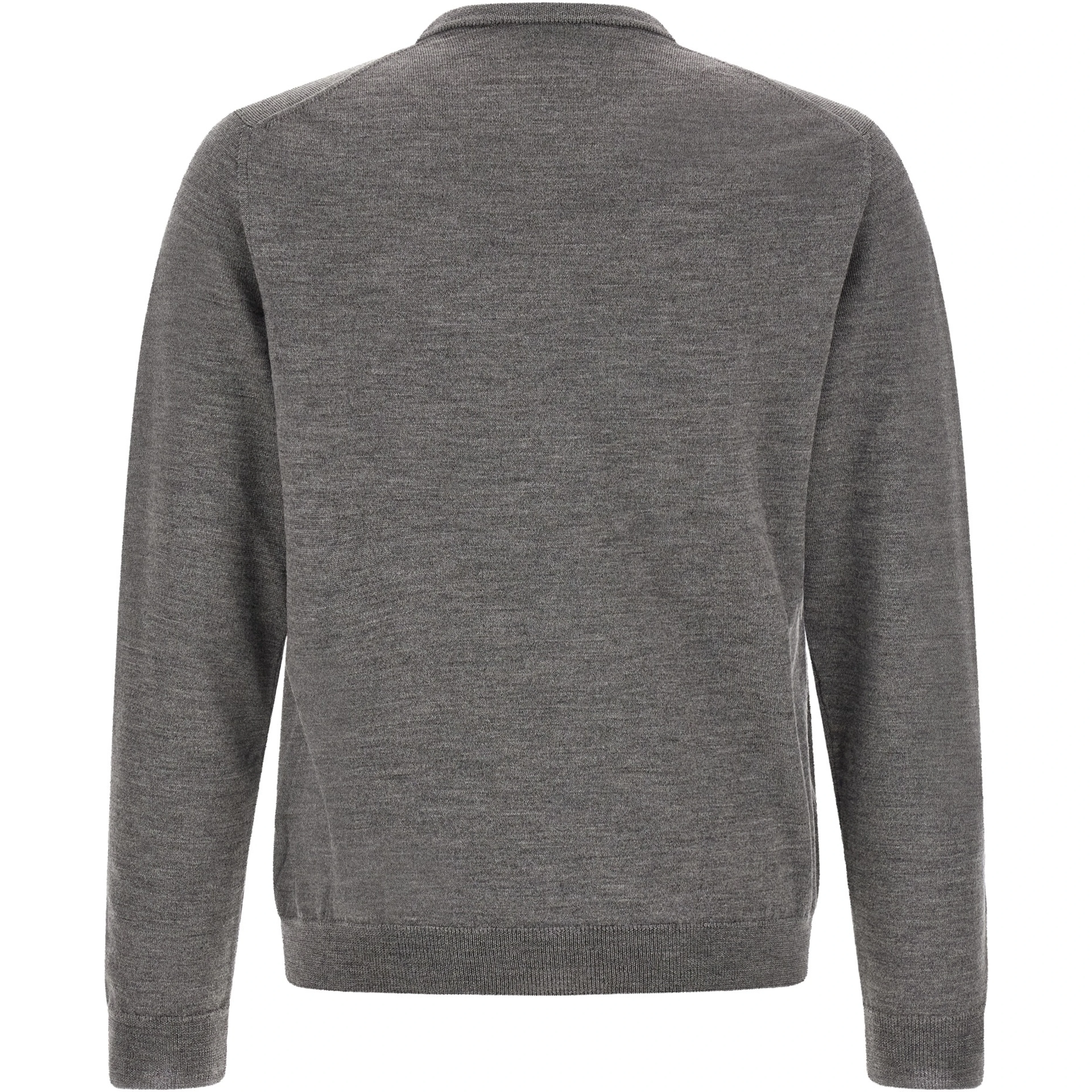 Gray Virgin Wool Cardigan