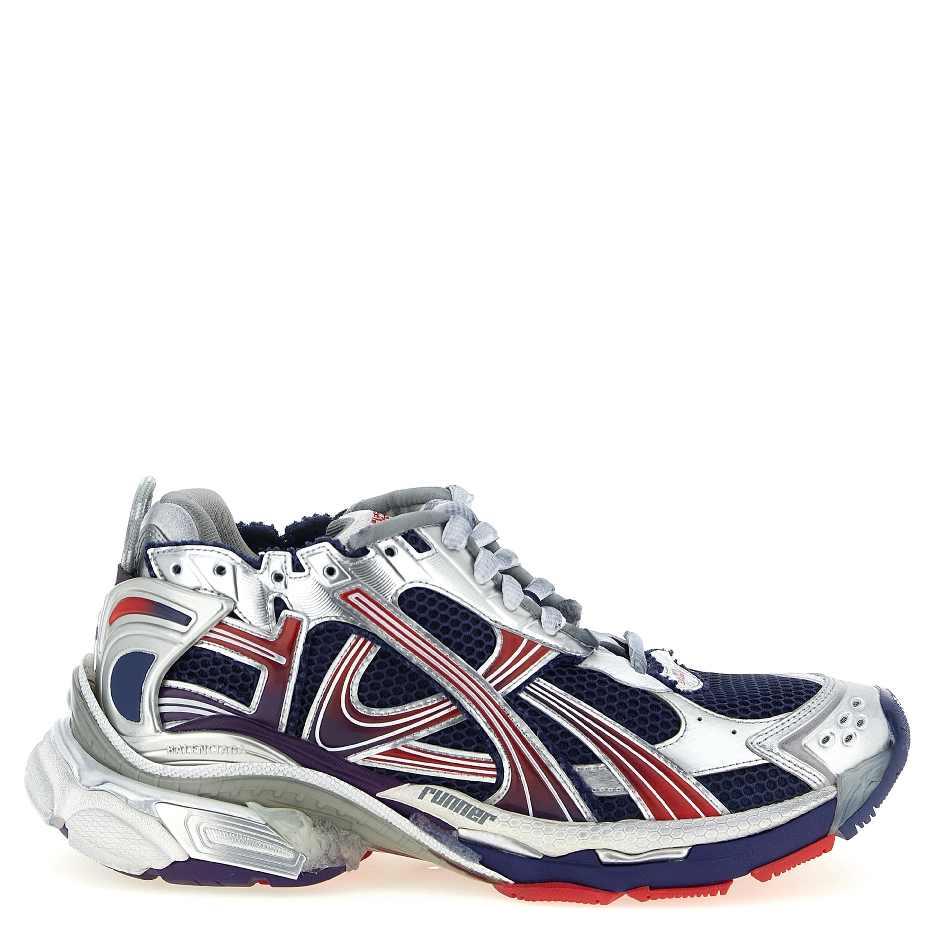 Multicolor Polyethylene Athletic Sneakers