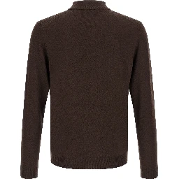 Brown Virgin Wool Cardigan